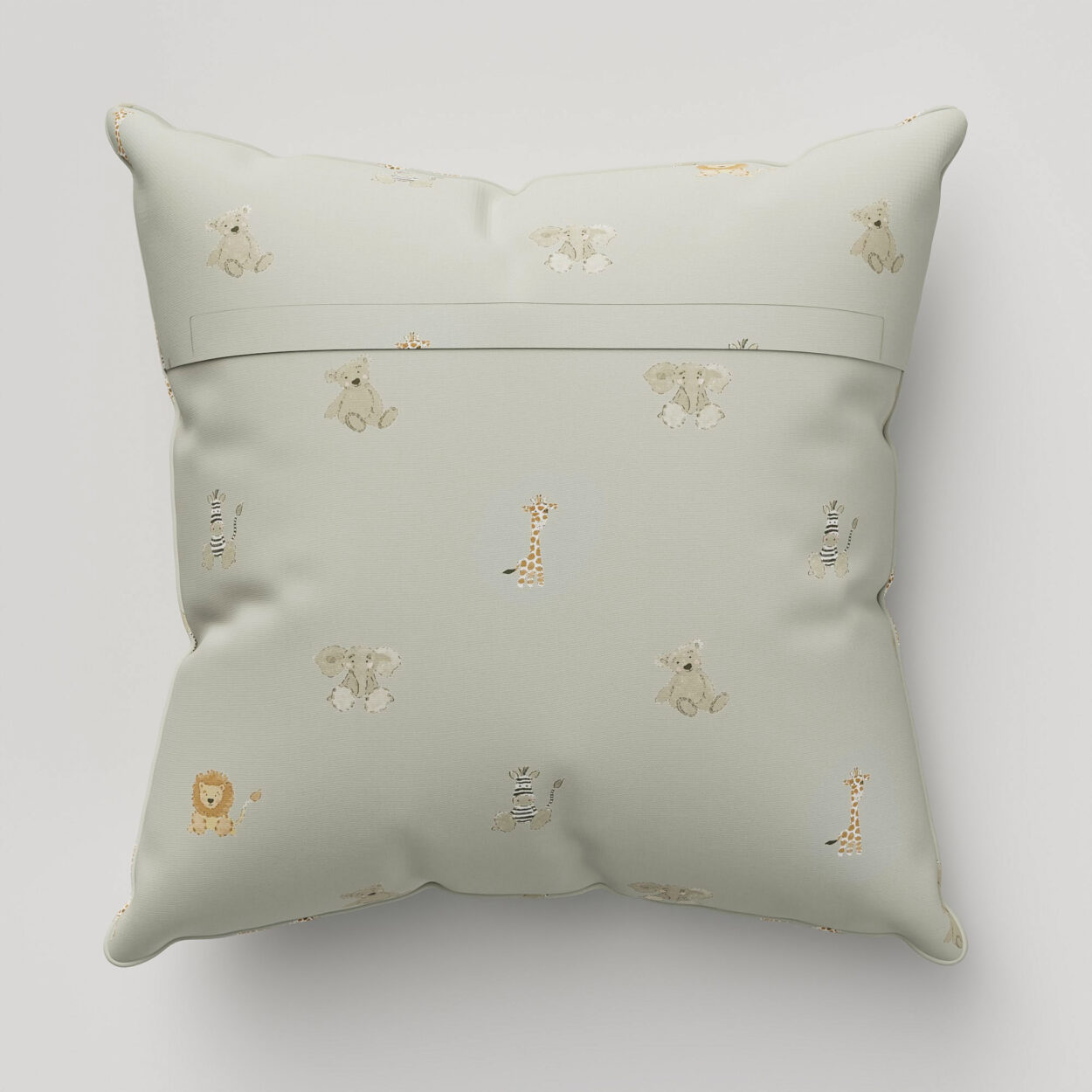Sophie Allport Bears Sage Green Cushion - Image 4