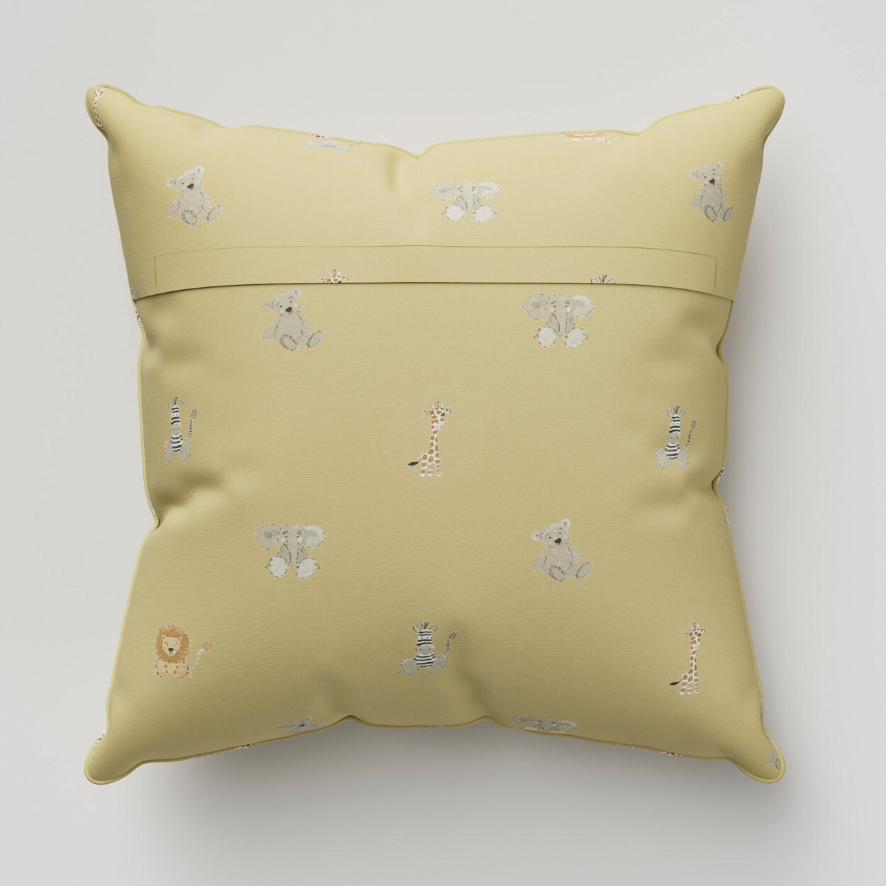 Sophie Allport Bears Soft Mustard Cushion - Image 4