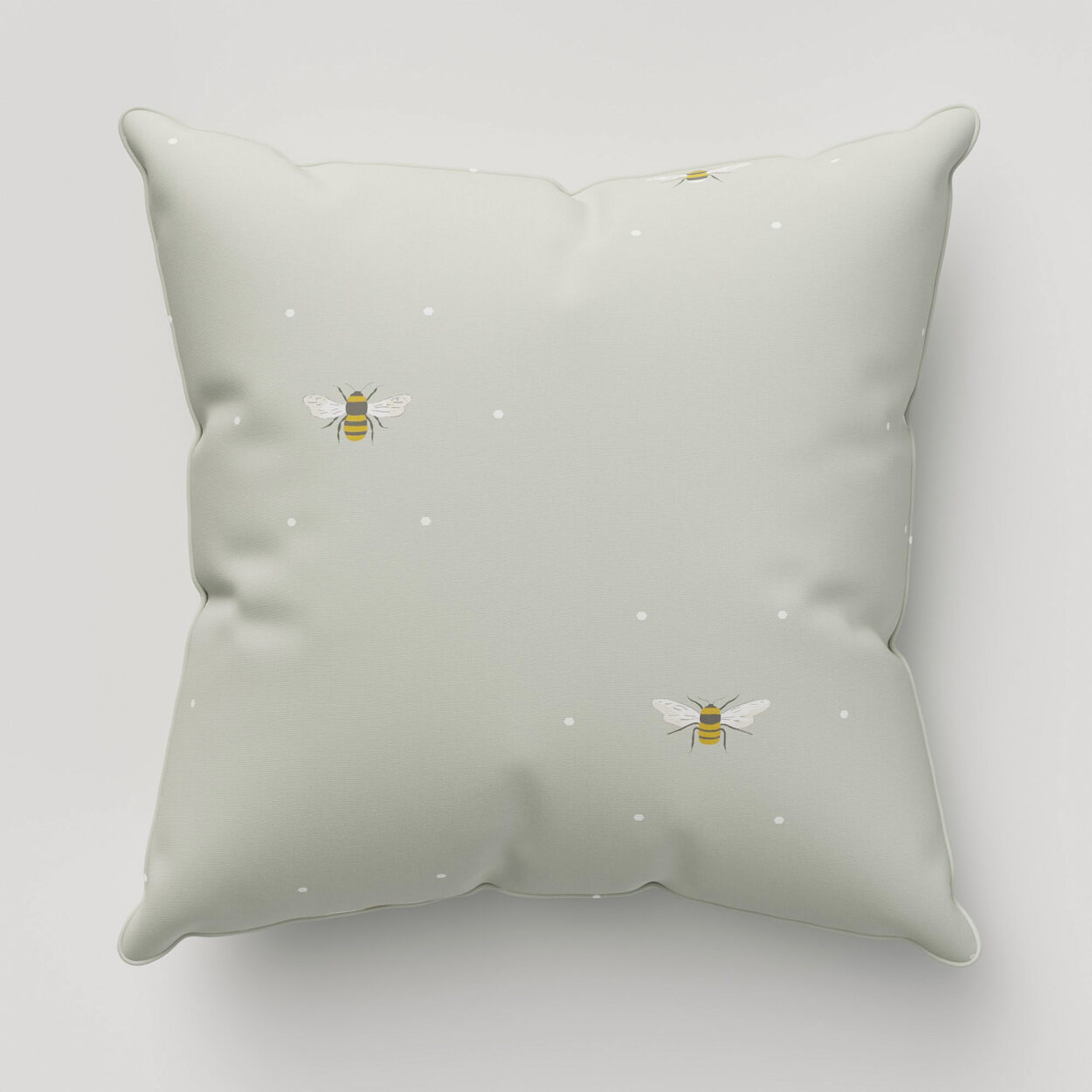 Sophie Allport Bee Pale Slate Cushion