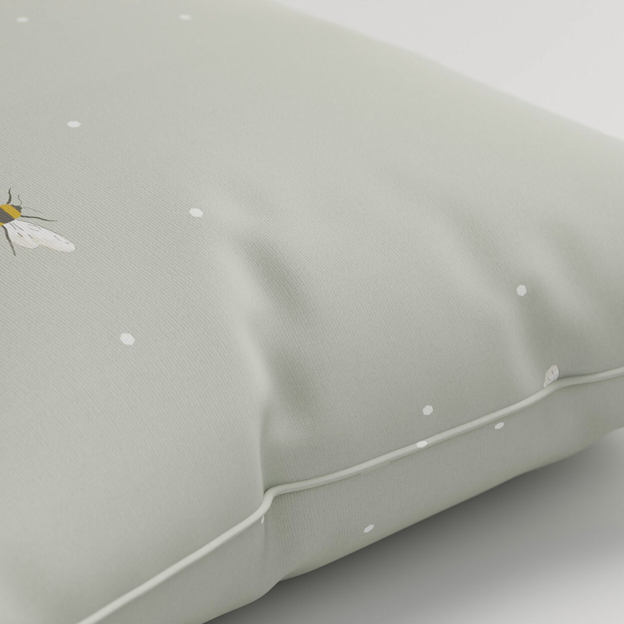 Sophie Allport Bee Pale Slate Cushion - Image 2