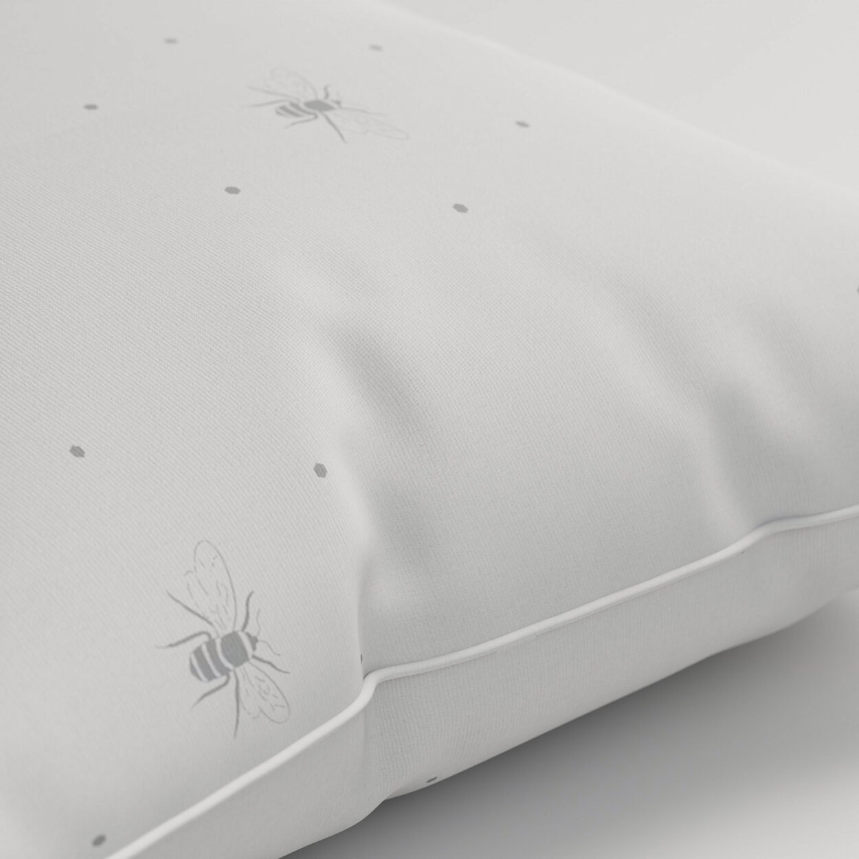 Sophie Allport Bee Grey Cushion - Image 2