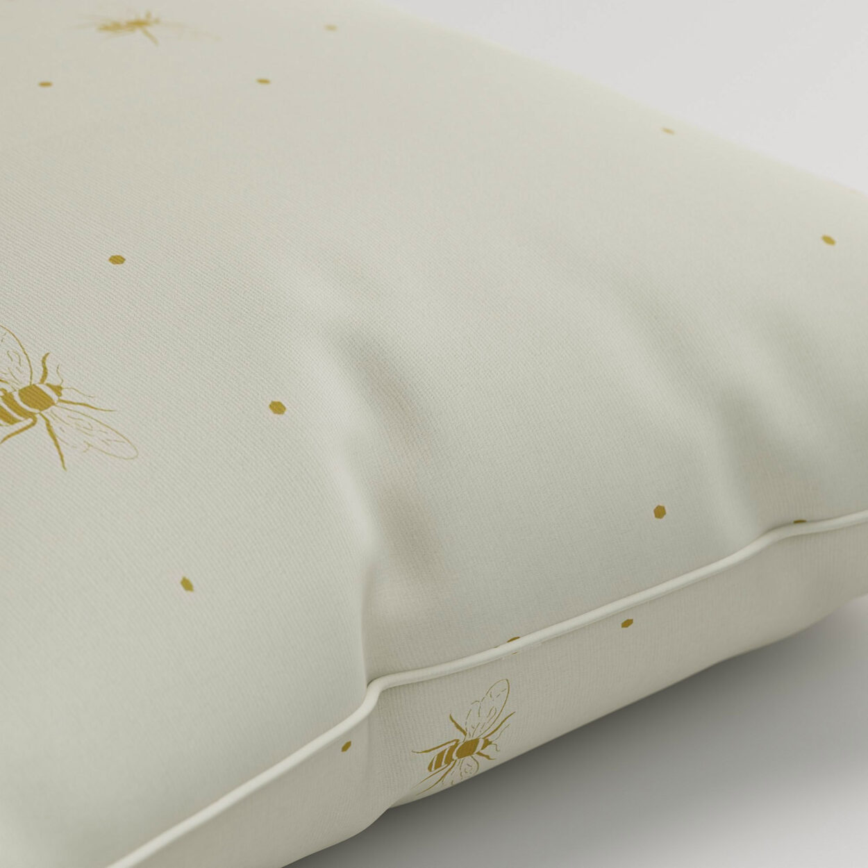 Sophie Allport Bee Ochre Cushion - Image 2