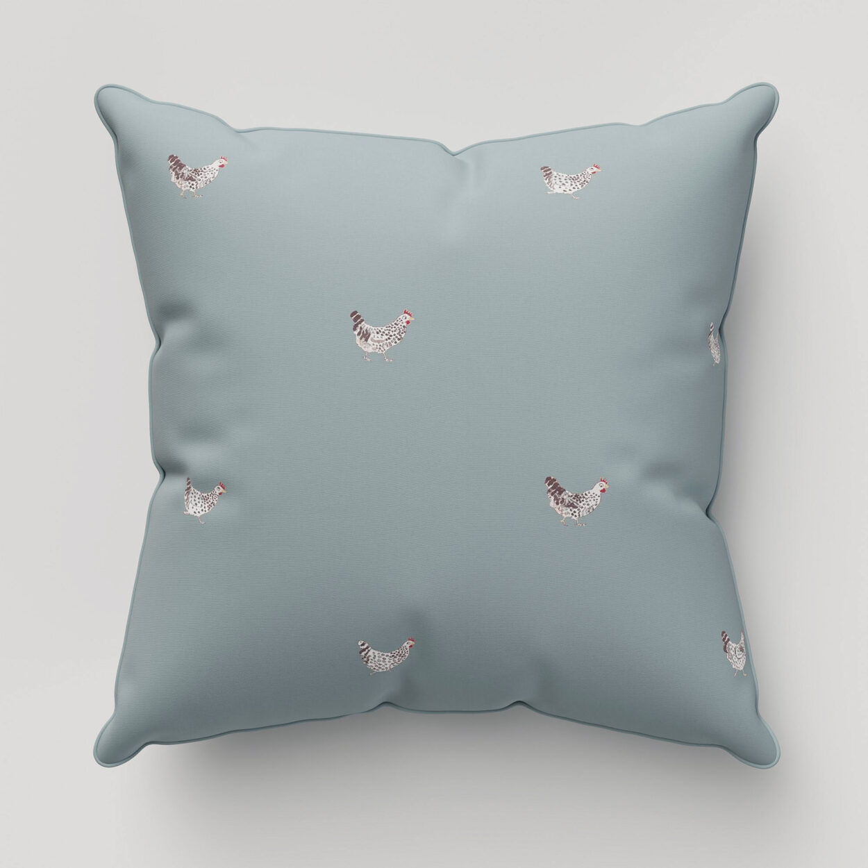 Sophie Allport Chicken Deep Duckegg Cushion