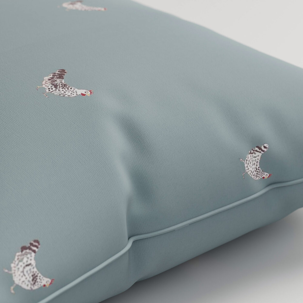 Sophie Allport Chicken Deep Duckegg Cushion - Image 2
