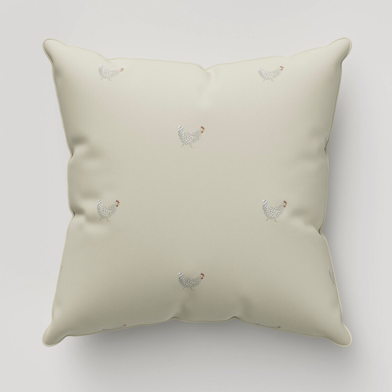 Sophie Allport Chicken Natural Cushion