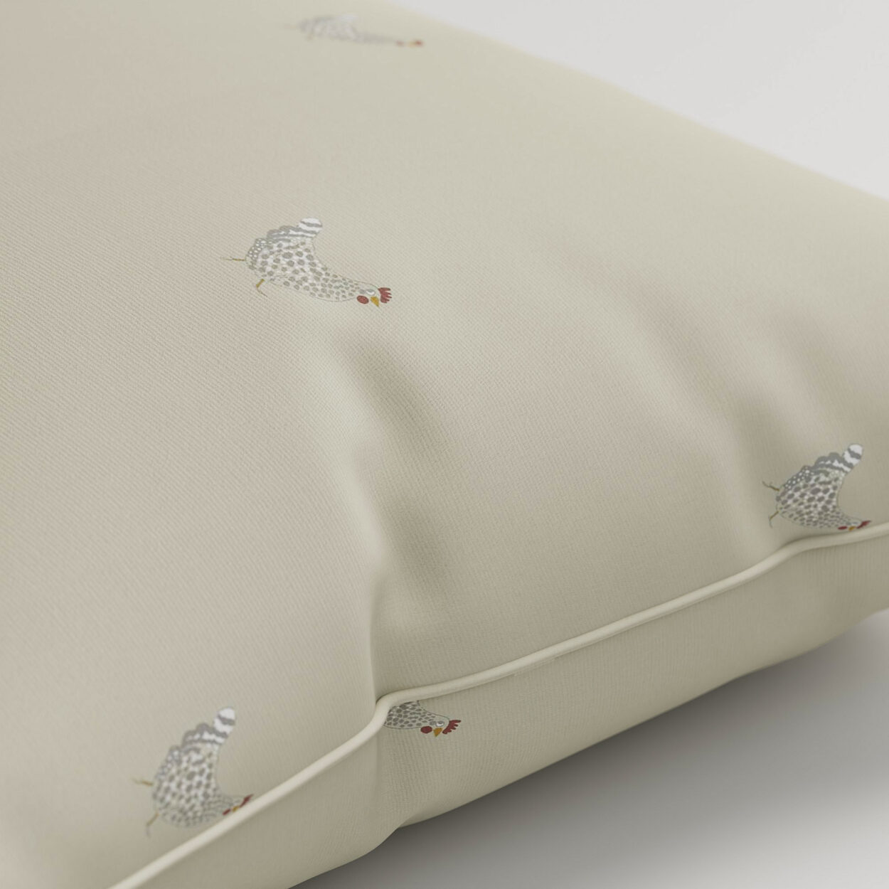 Sophie Allport Chicken Natural Cushion - Image 2