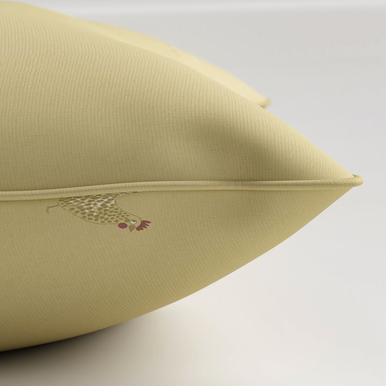 Sophie Allport Chicken Ochre Cushion - Image 3