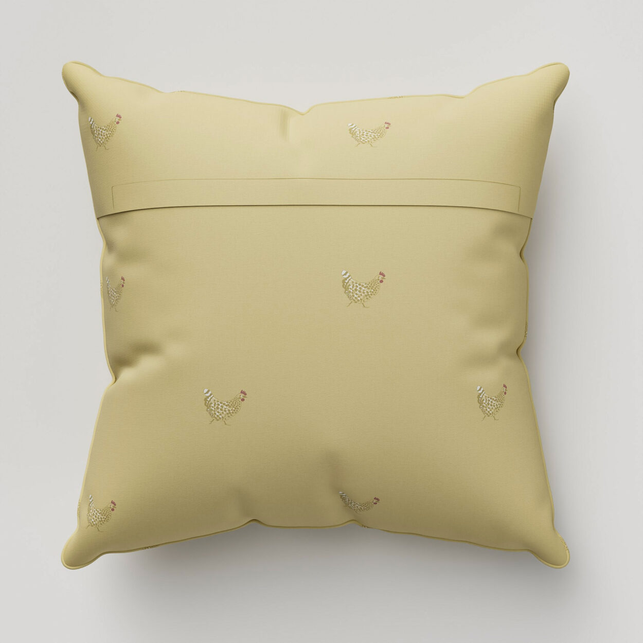 Sophie Allport Chicken Ochre Cushion - Image 4