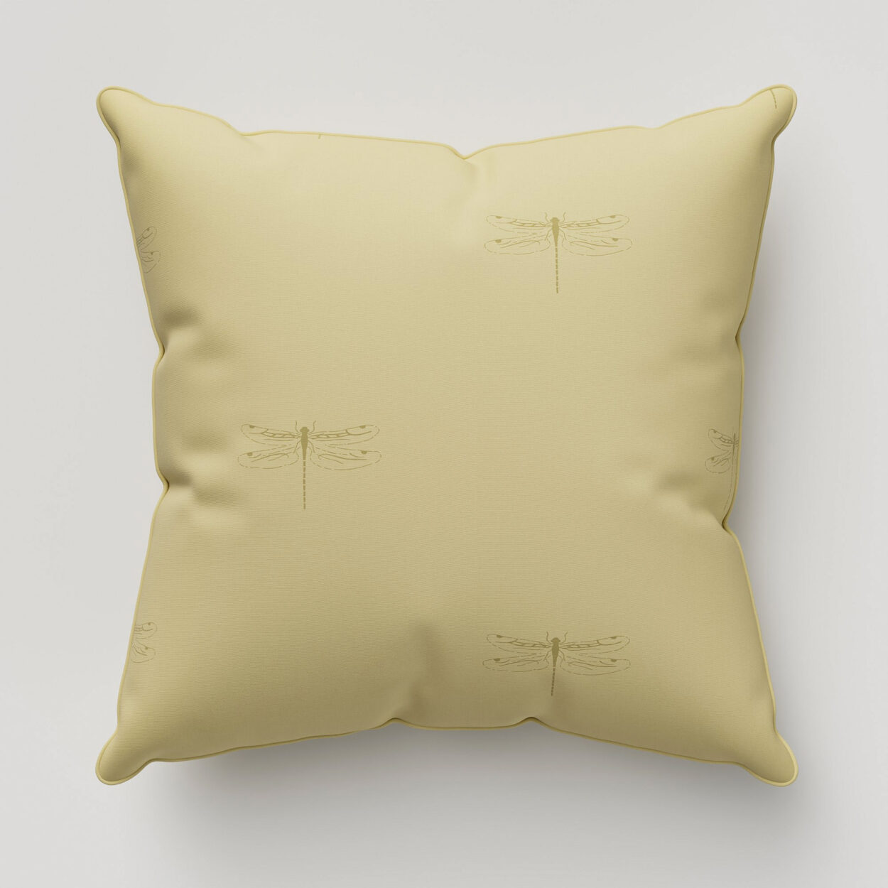 Sophie Allport Dragonfly Ochre Cushion