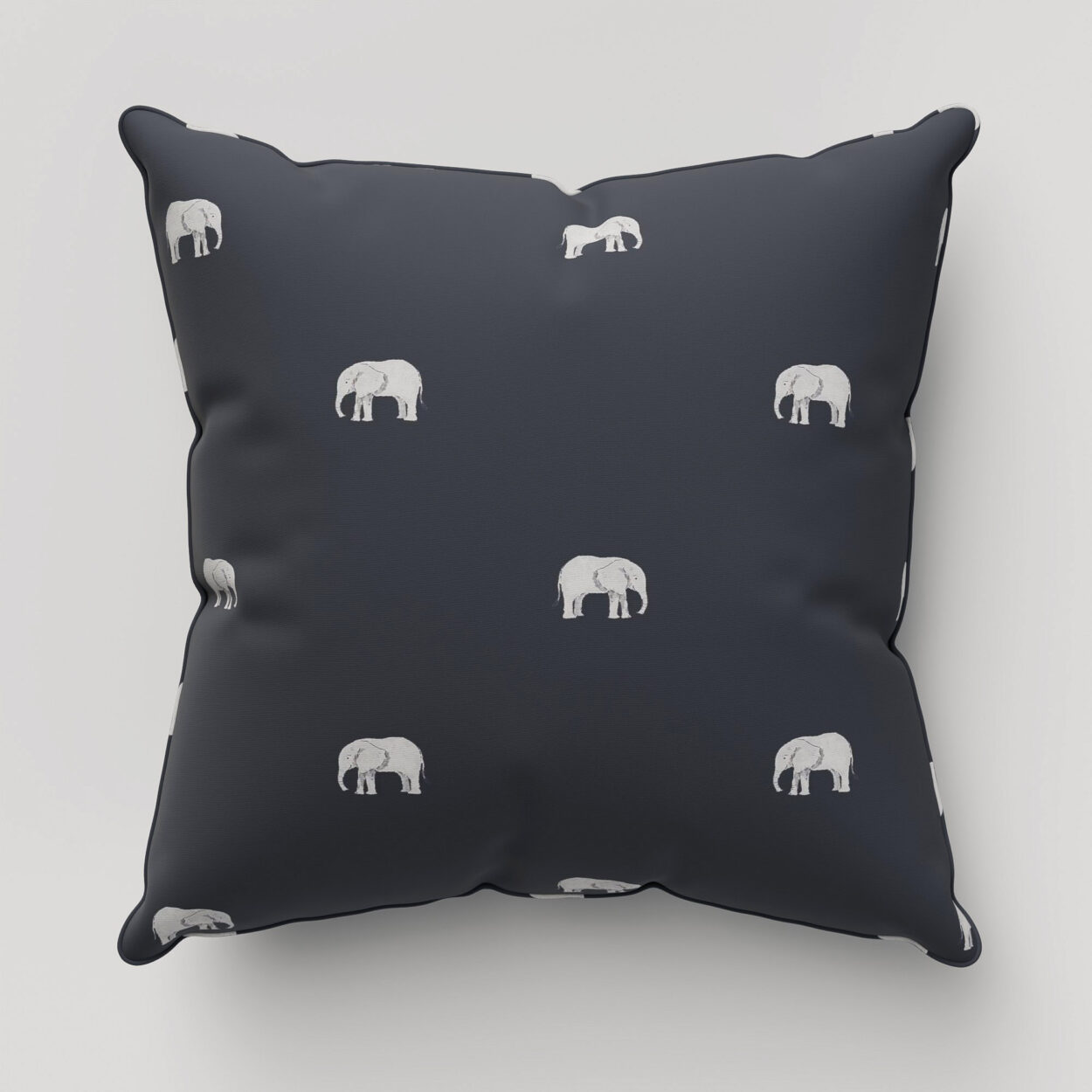 Sophie Allport Elephant Deep Navy Cushion