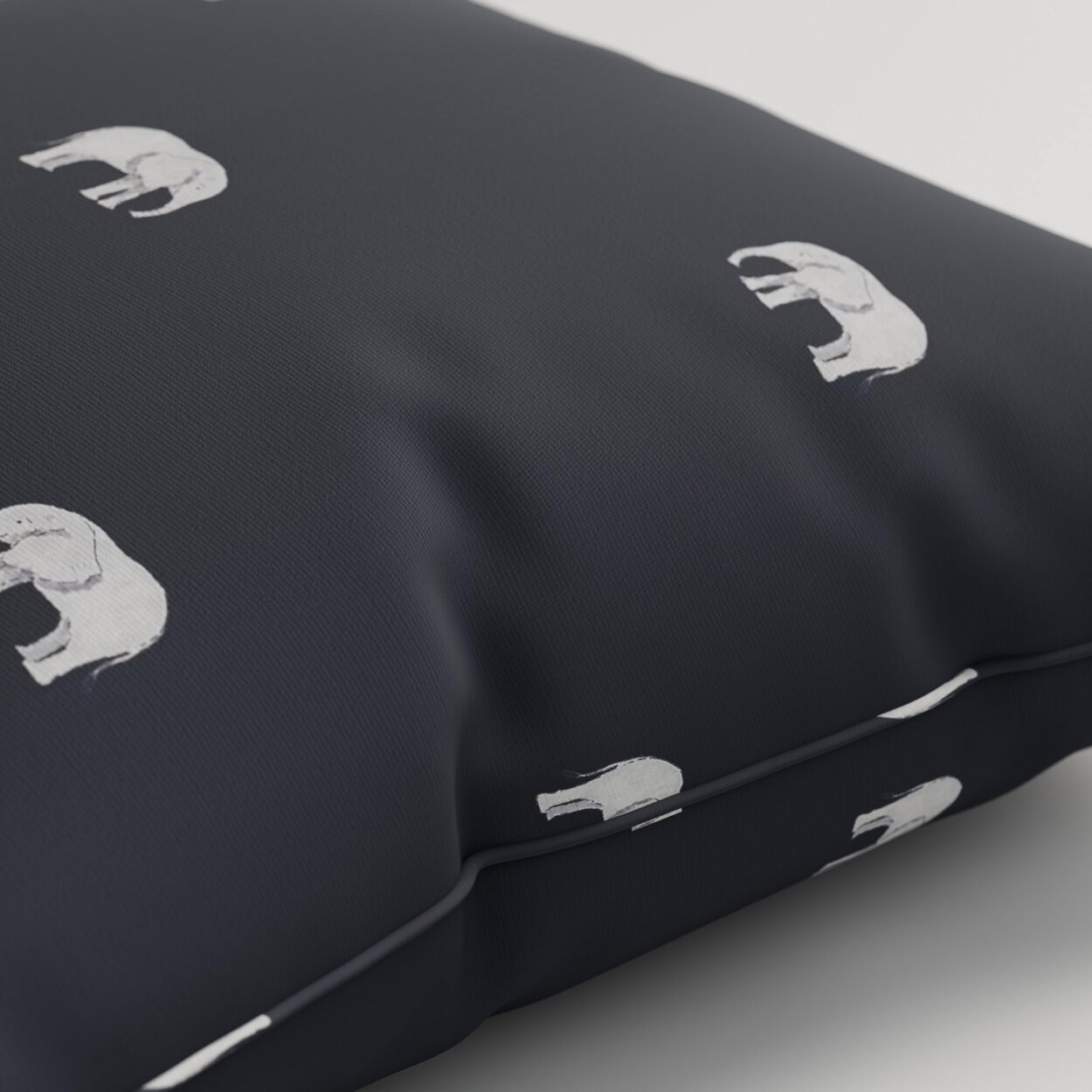 Sophie Allport Elephant Deep Navy Cushion - Image 2