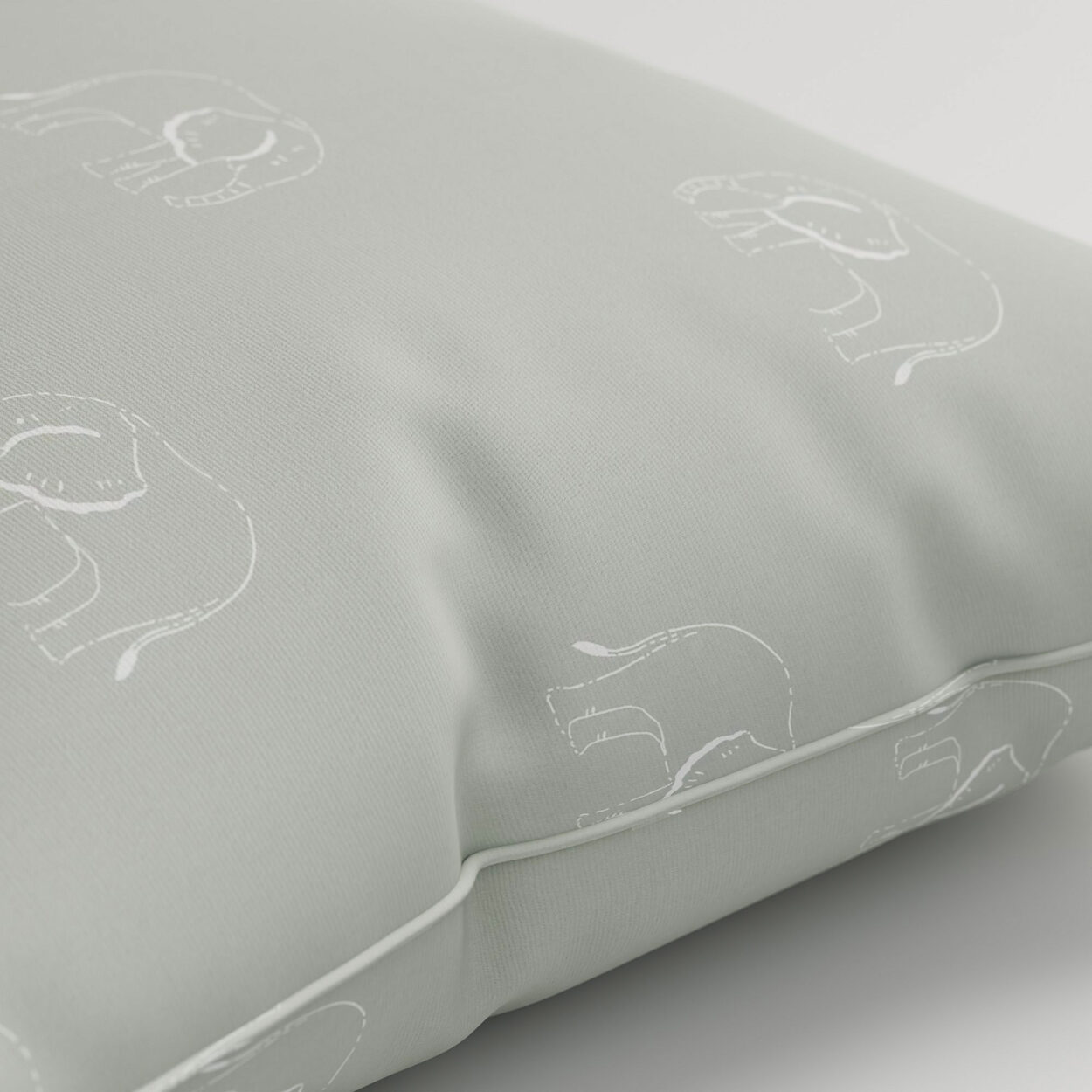 Sophie Allport Elephant Sage Cushion - Image 2