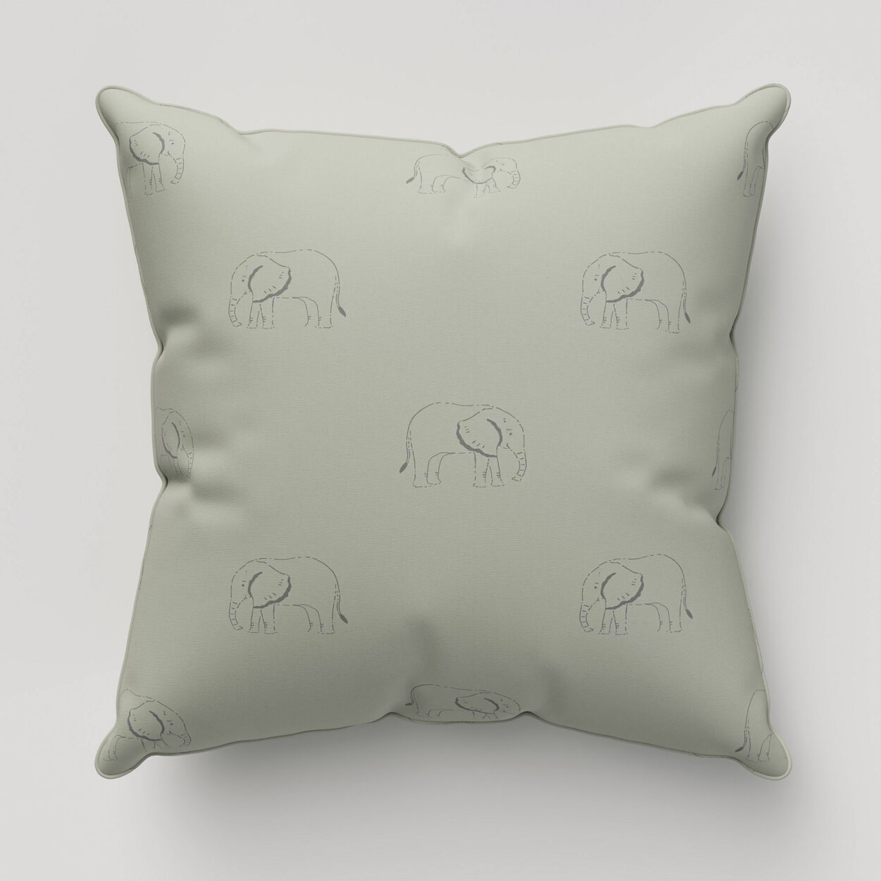 Sophie Allport Elephant Slate Grey Cushion