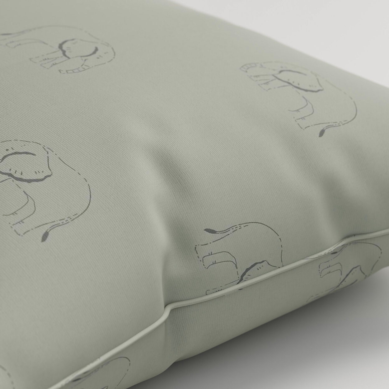 Sophie Allport Elephant Slate Grey Cushion - Image 2