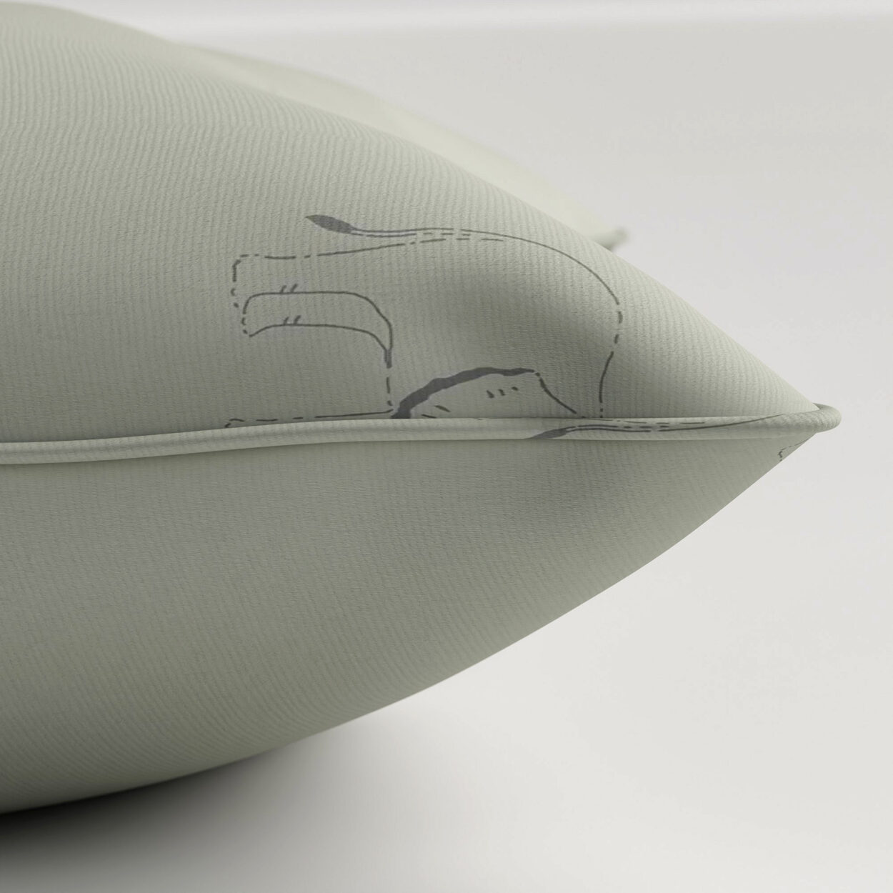 Sophie Allport Elephant Slate Grey Cushion - Image 3