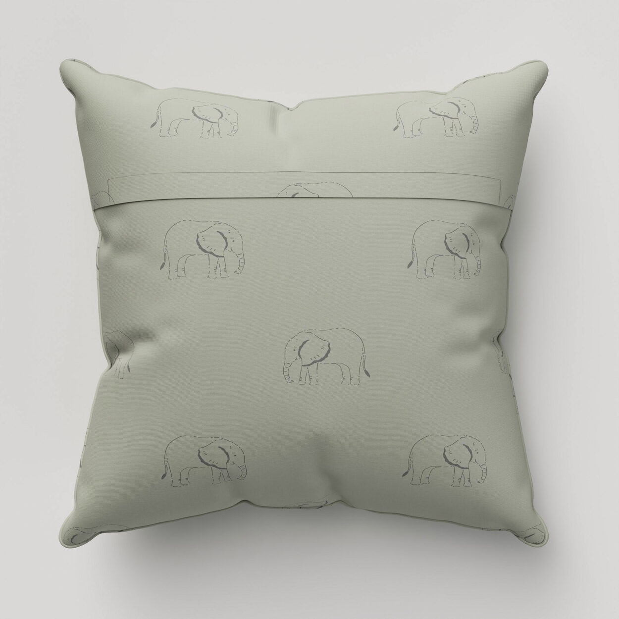 Sophie Allport Elephant Slate Grey Cushion - Image 4