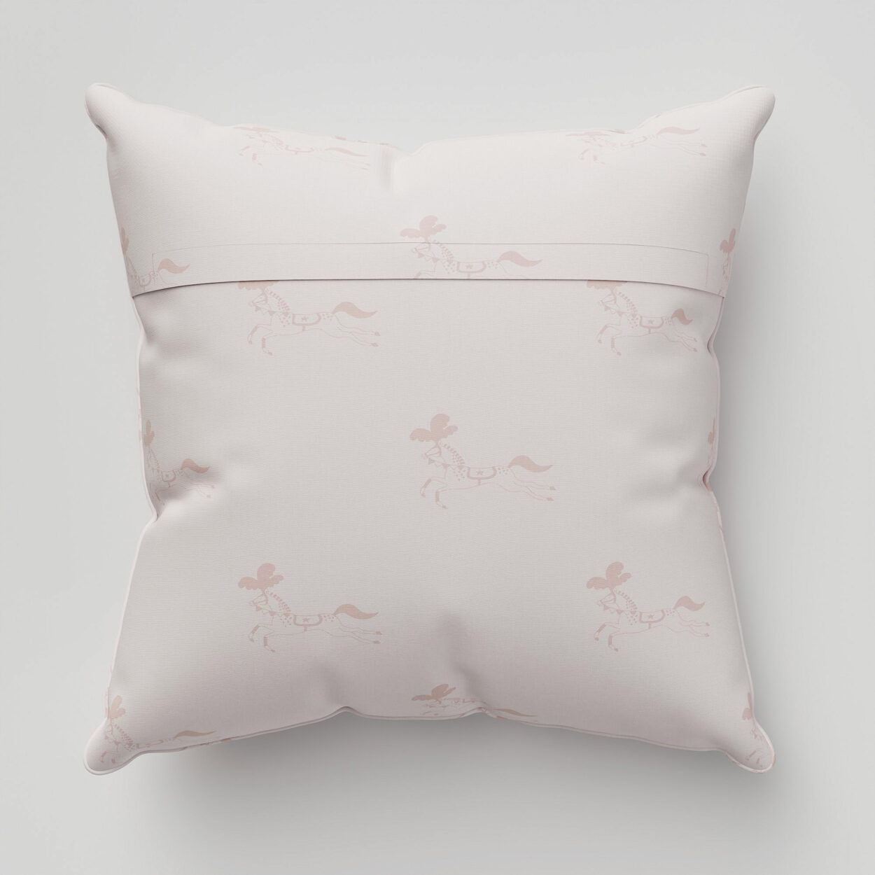 Sophie Allport Fairground Ponies Blush Cushion - Image 4