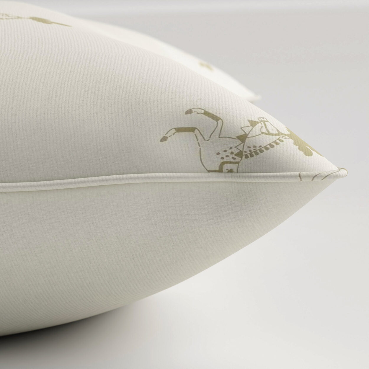 Sophie Allport Fairground Ponies Gold Cushion - Image 3
