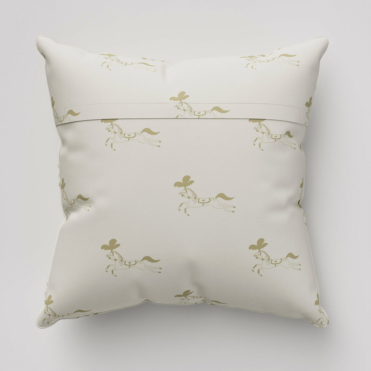 Sophie Allport Fairground Ponies Gold Cushion - Image 4
