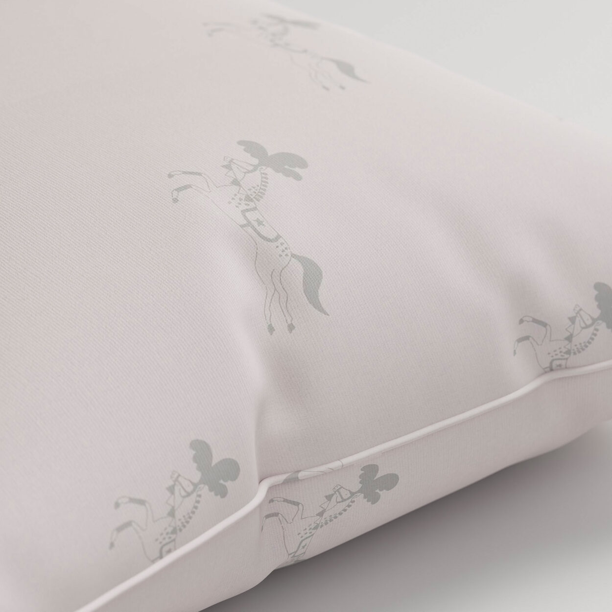 Sophie Allport Fairground Ponies Soft Pink Cushion - Image 2