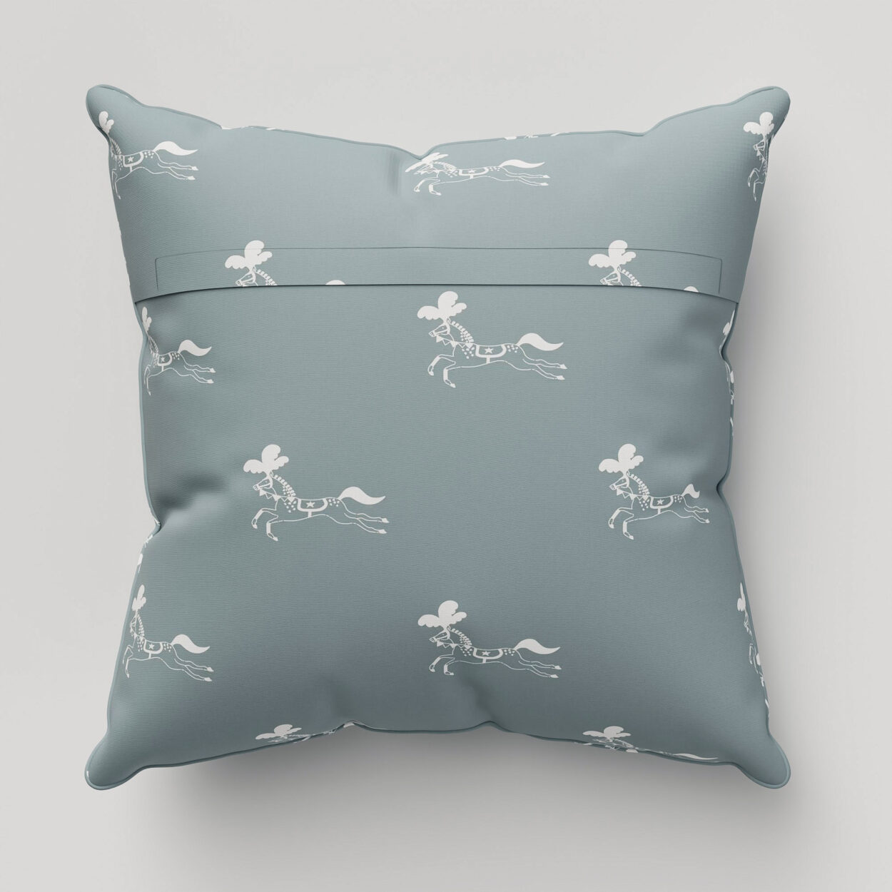 Sophie Allport Fairground Ponies Teal Cushion - Image 4