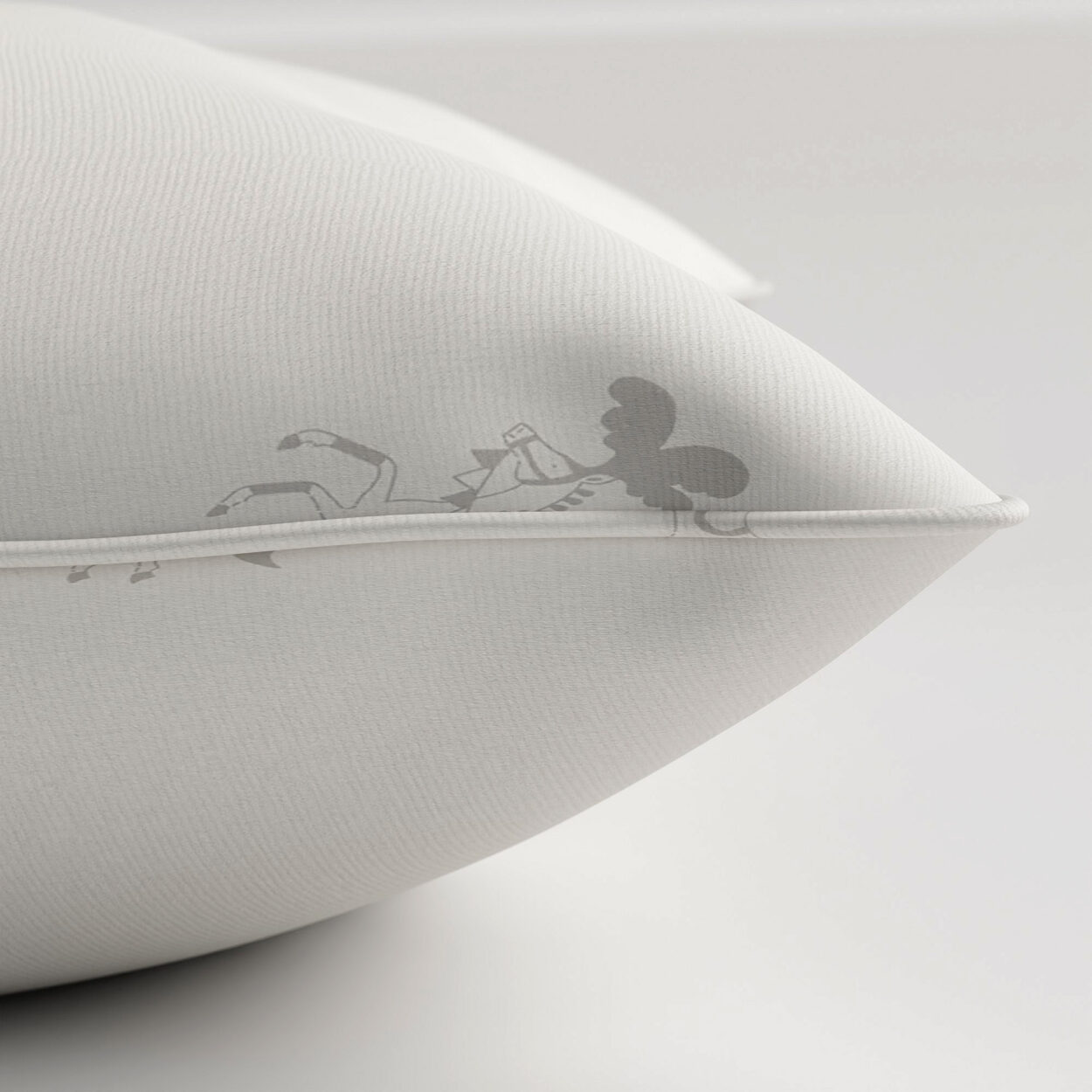Sophie Allport Fairground Ponies Warm Grey Cushion - Image 3