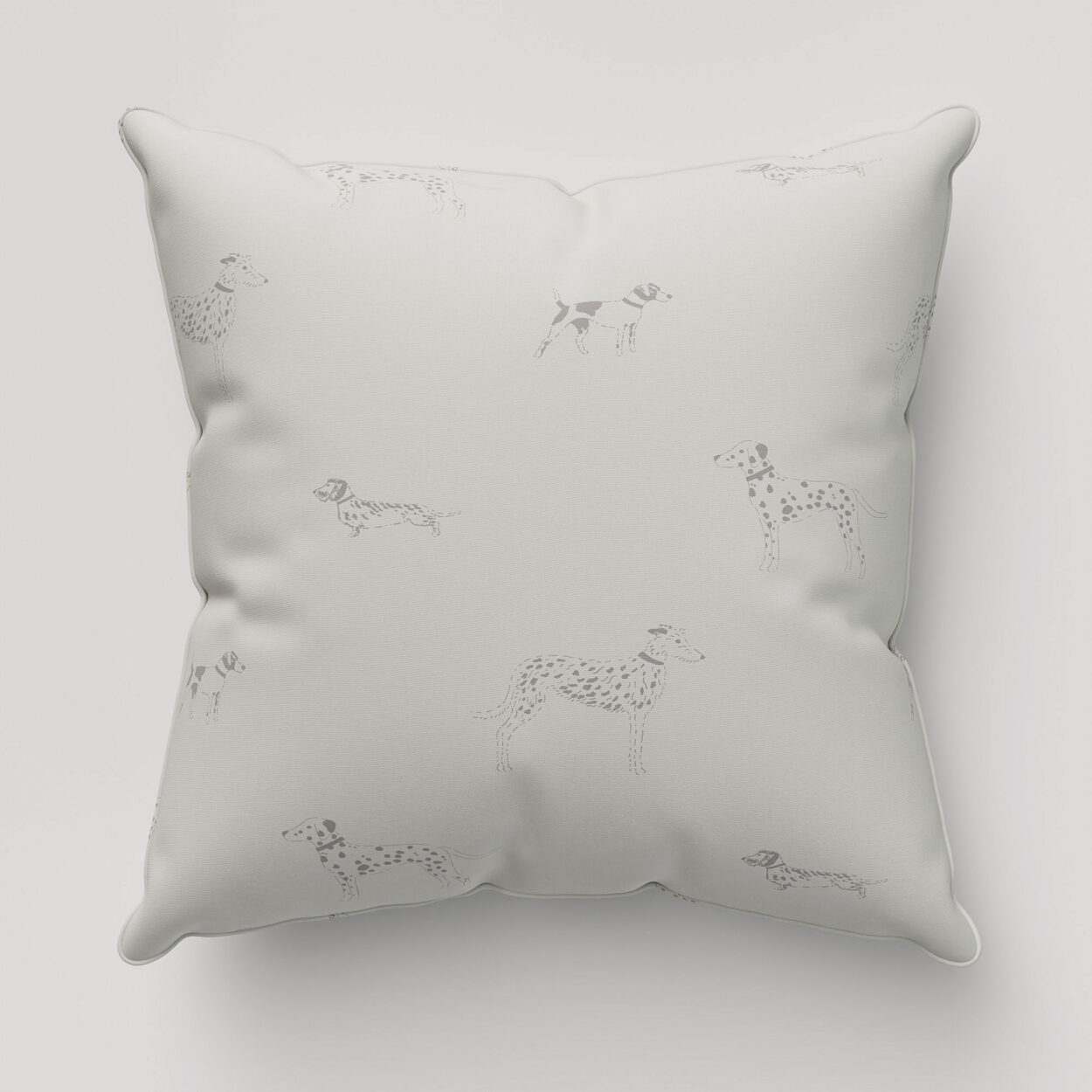 Sophie Allport Fetch Warm Grey Cushion