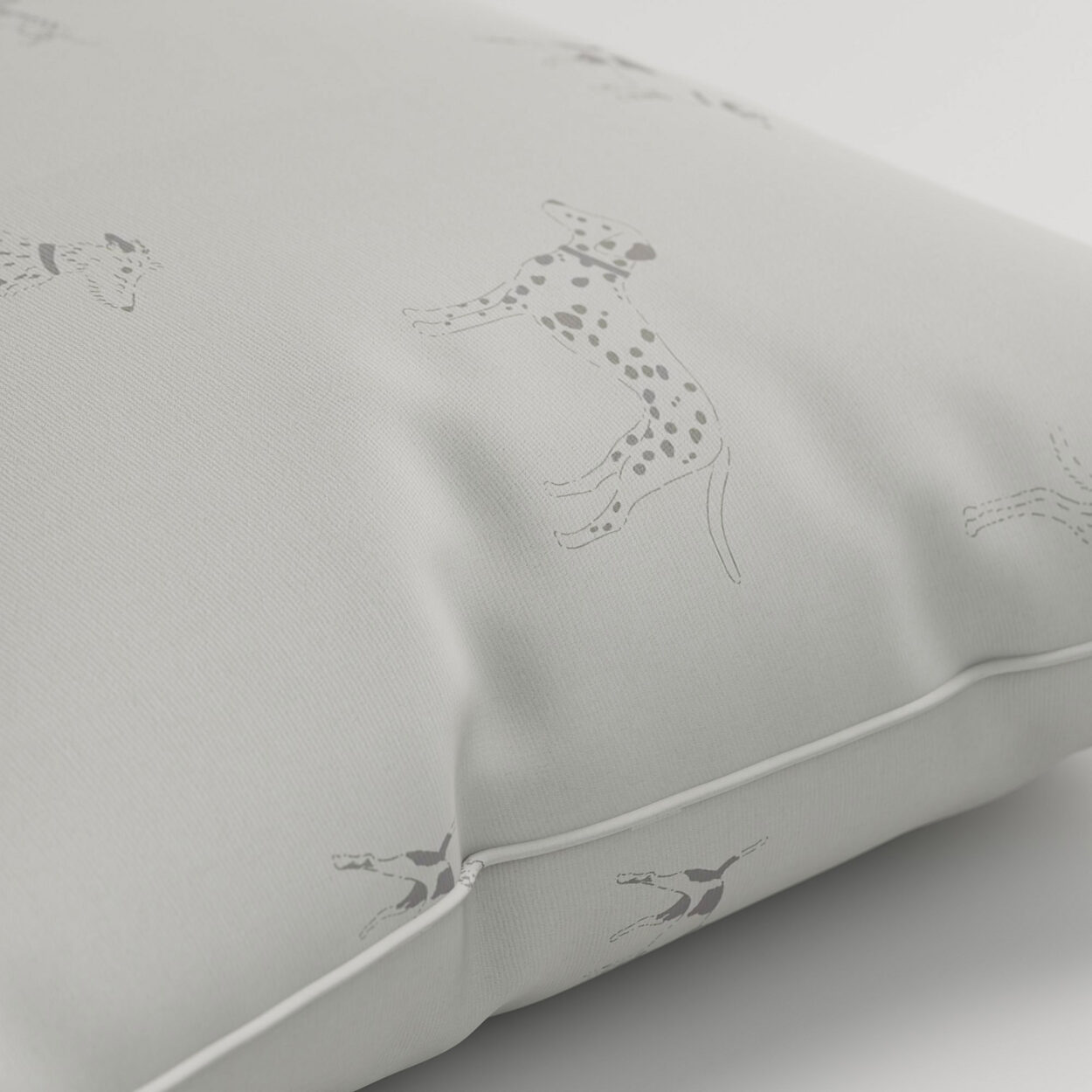 Sophie Allport Fetch Warm Grey Cushion - Image 2