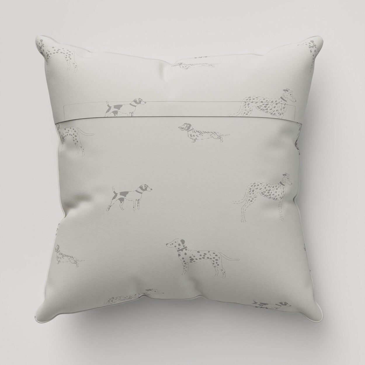 Sophie Allport Fetch Warm Grey Cushion - Image 4