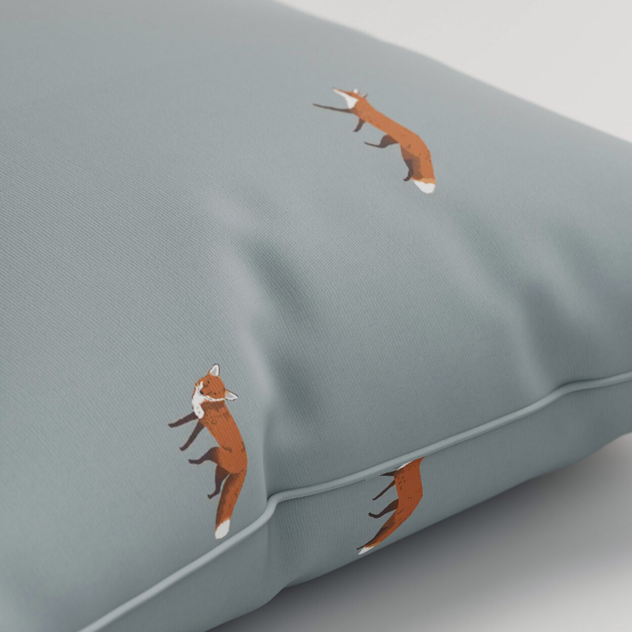 Sophie Allport Foxes Teal Cushion - Image 2