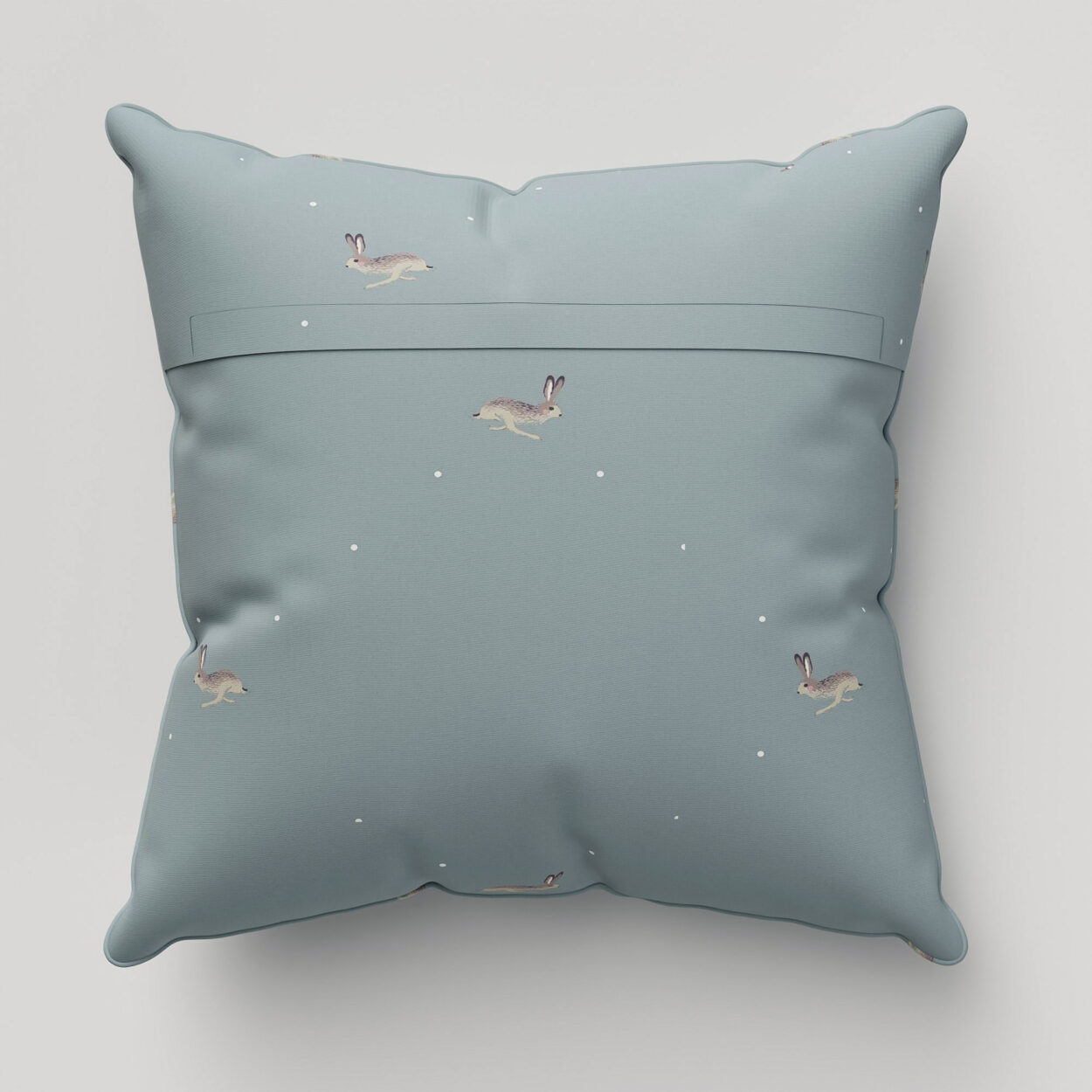 Sophie Allport Hare Teal Blue Cushion - Image 4