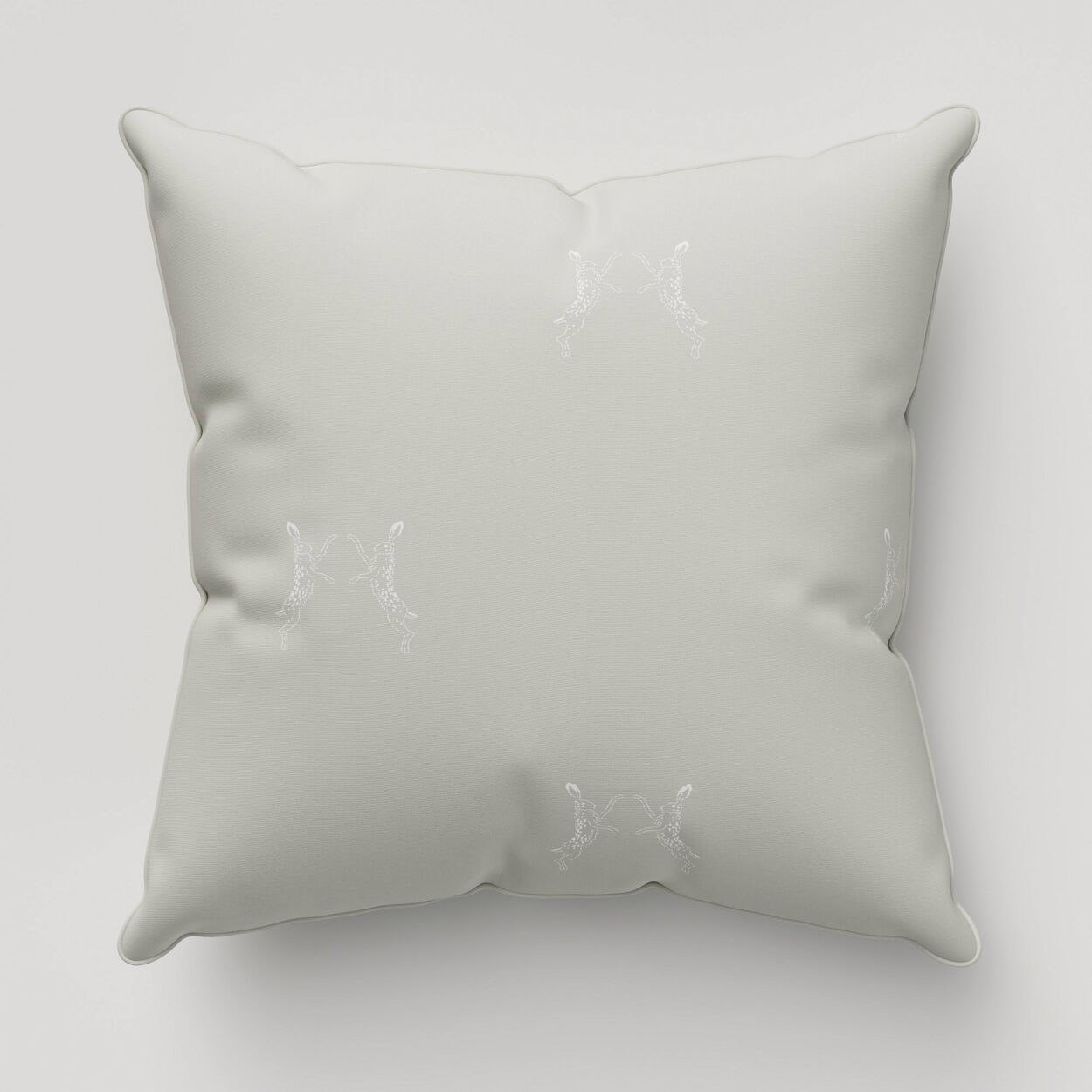 Sophie Allport Boxing Hares Dove Cushion