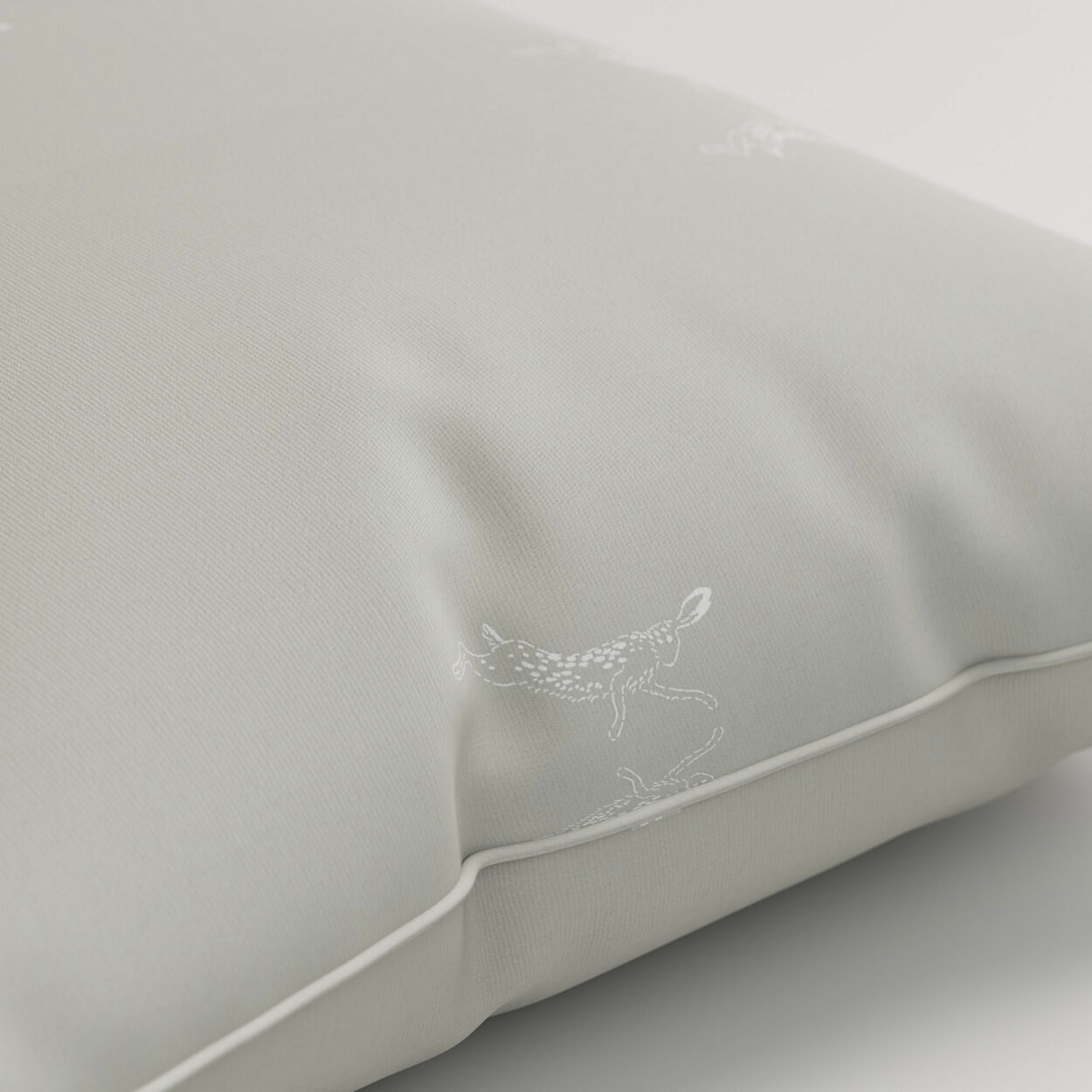 Sophie Allport Boxing Hares Dove Cushion - Image 2