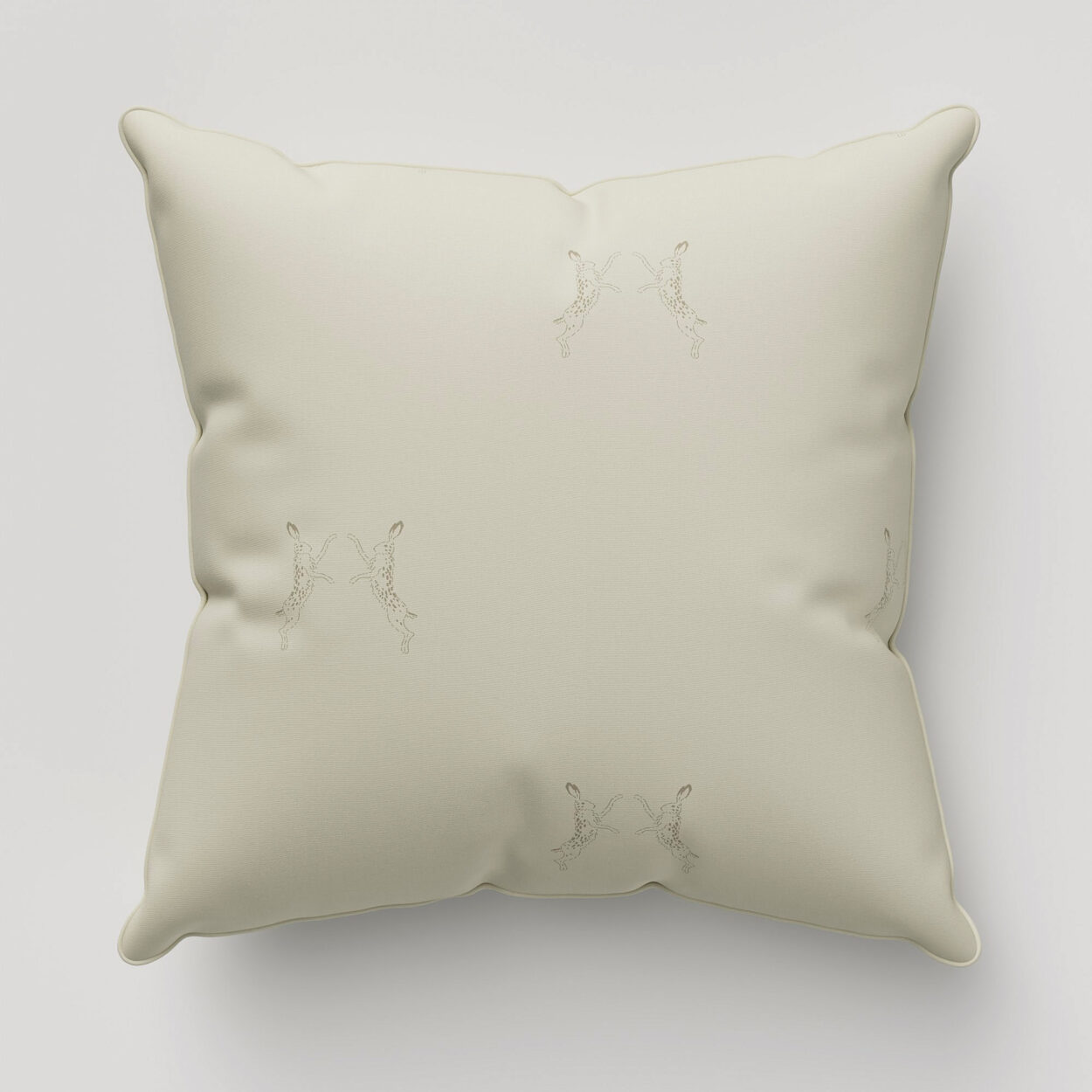 Sophie Allport Boxing Hares Natural Cushion