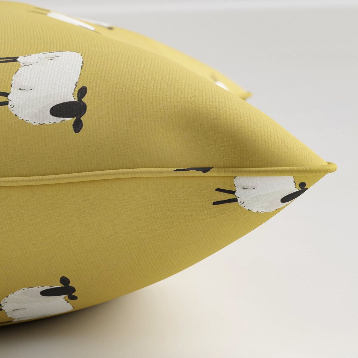 Sophie Allport Sheep Ochre Cushion - Image 3