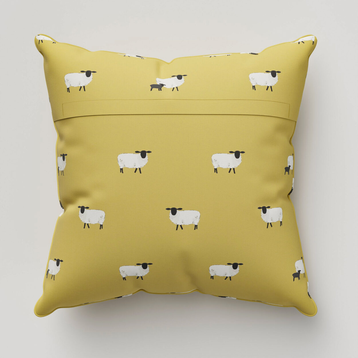 Sophie Allport Sheep Ochre Cushion - Image 4