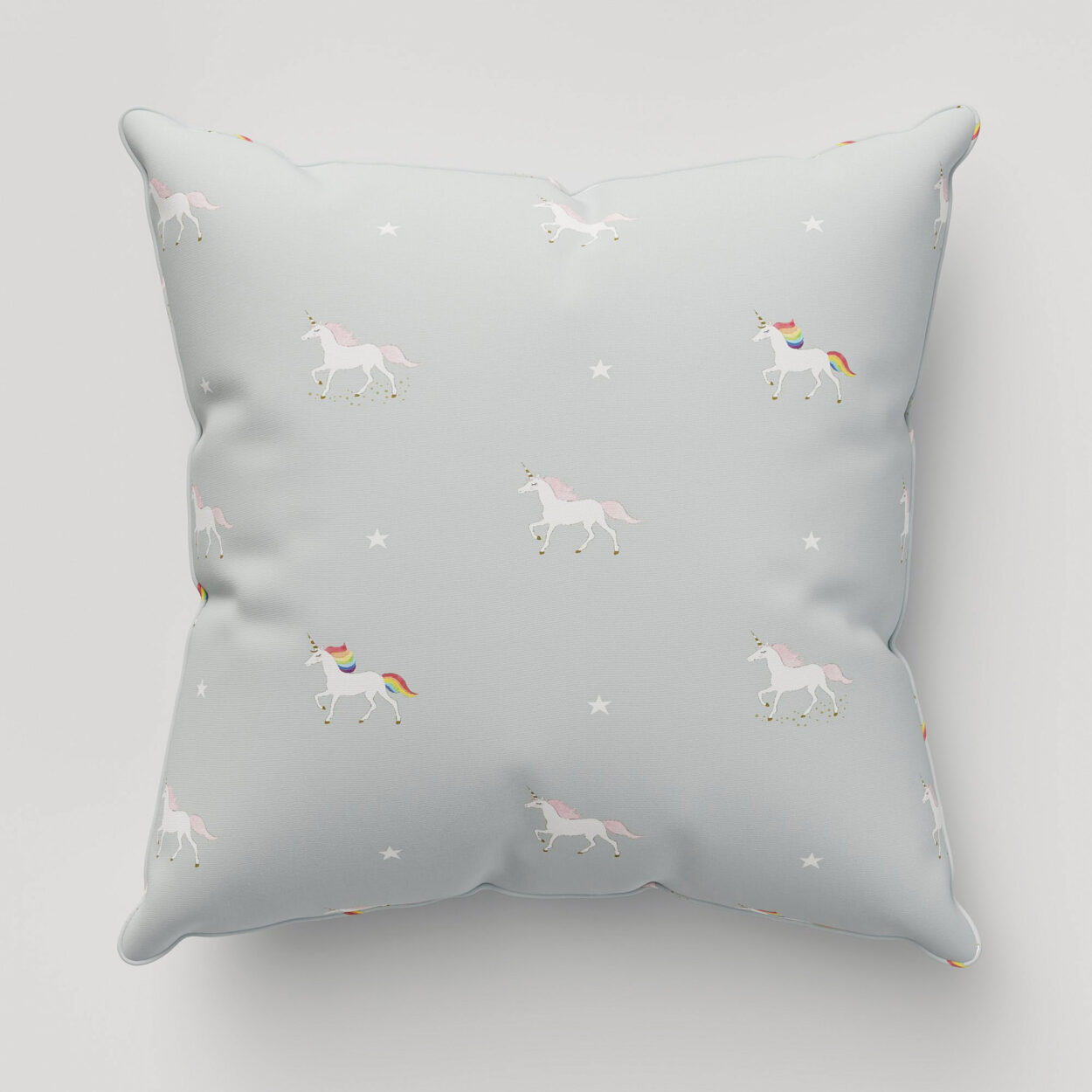 Sophie Allport Unicorn Pale Duckegg Cushion