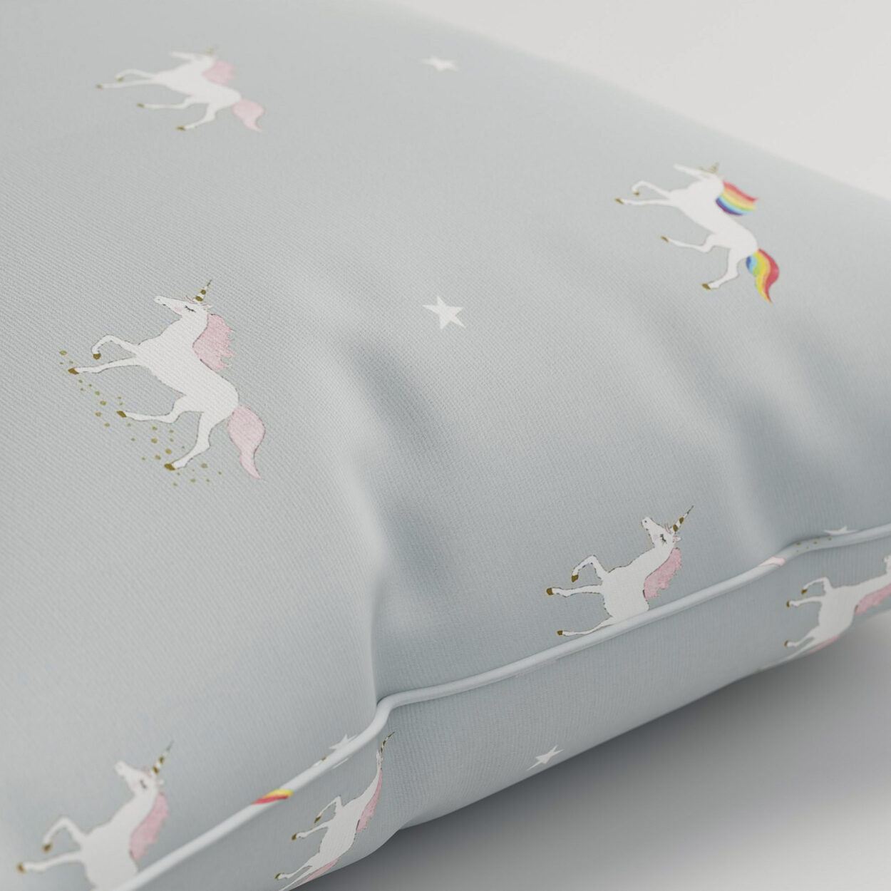 Sophie Allport Unicorn Pale Duckegg Cushion - Image 2