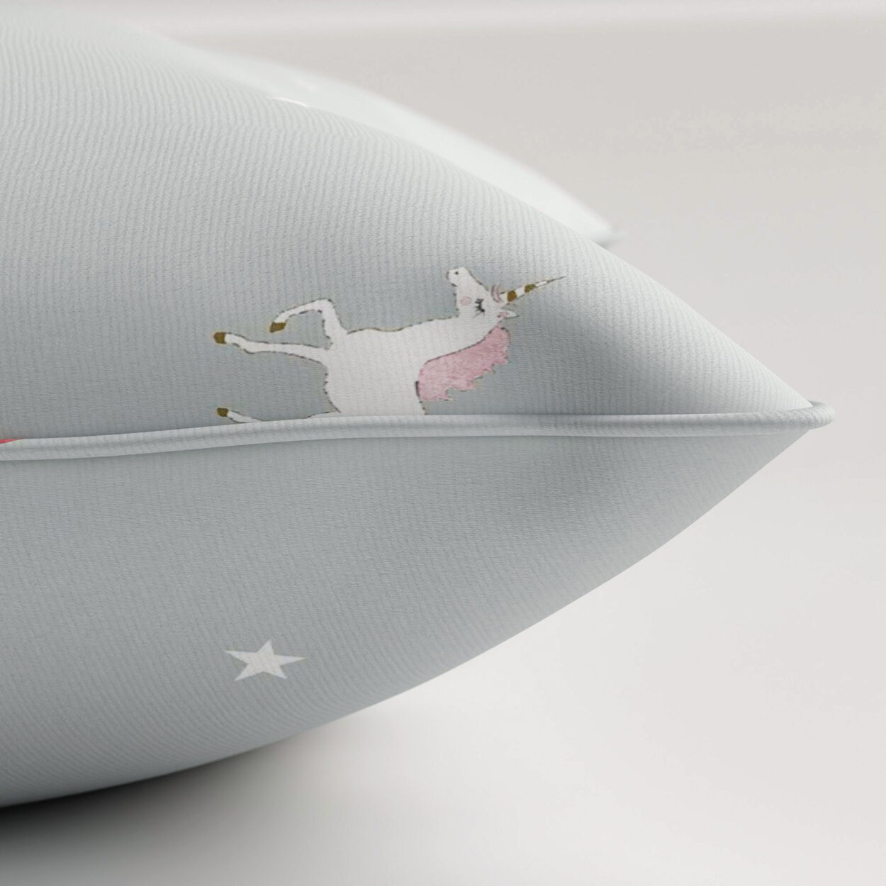 Sophie Allport Unicorn Pale Duckegg Cushion - Image 3
