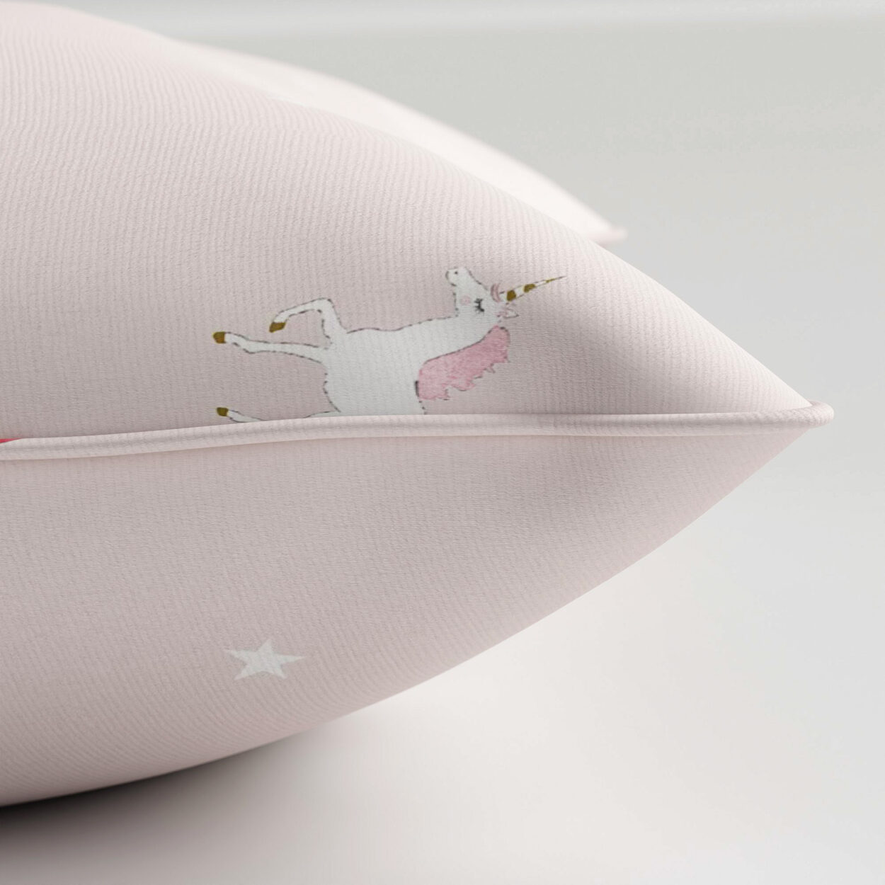 Sophie Allport Unicorn Soft Pink Cushion - Image 3