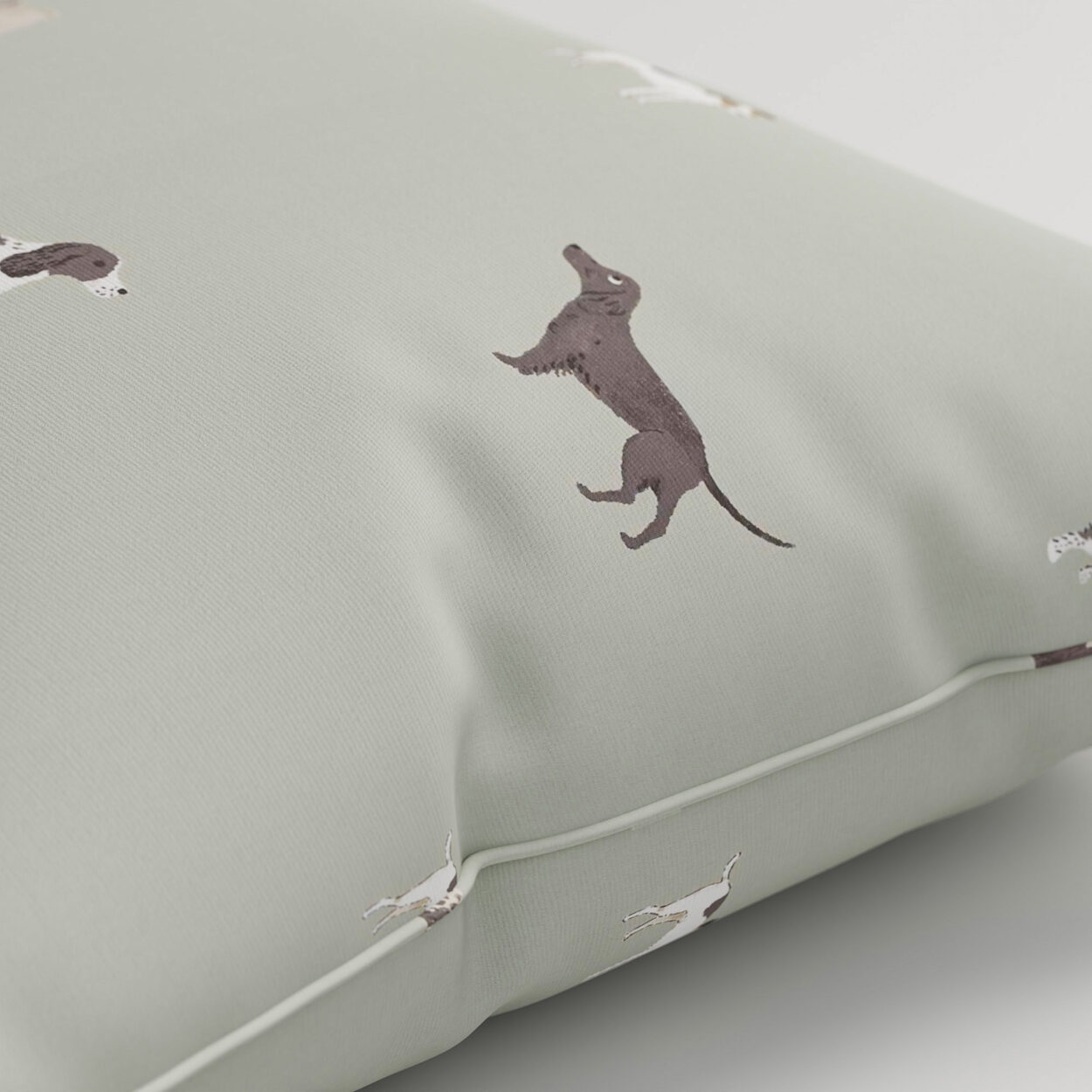 Sophie Allport Woof Sage Cushion - Image 2