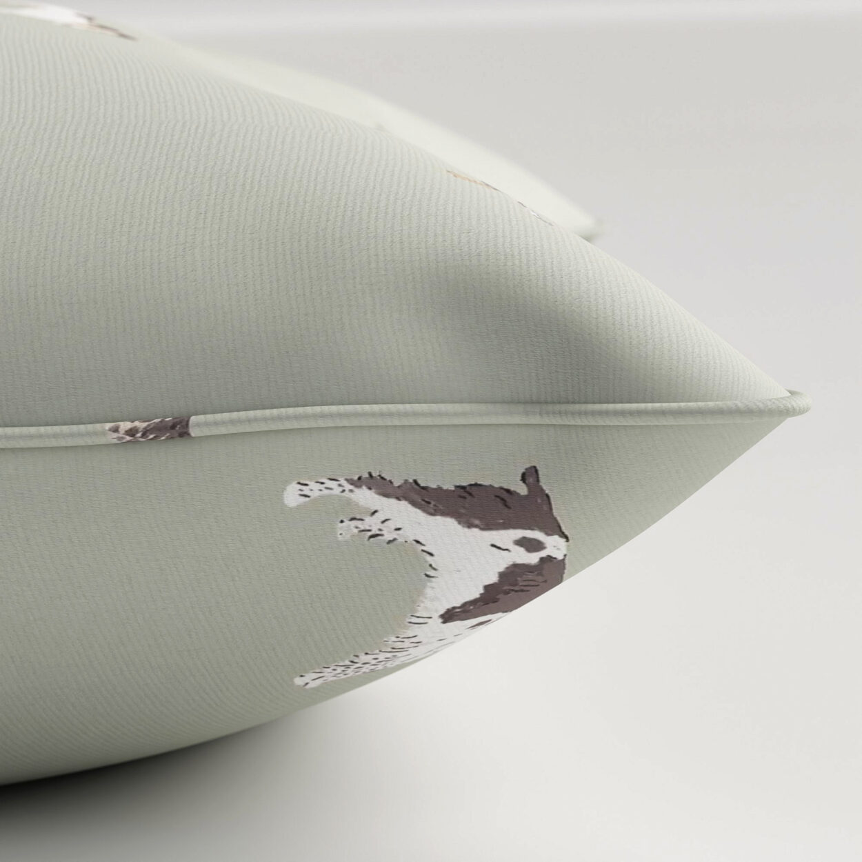Sophie Allport Woof Sage Cushion - Image 3