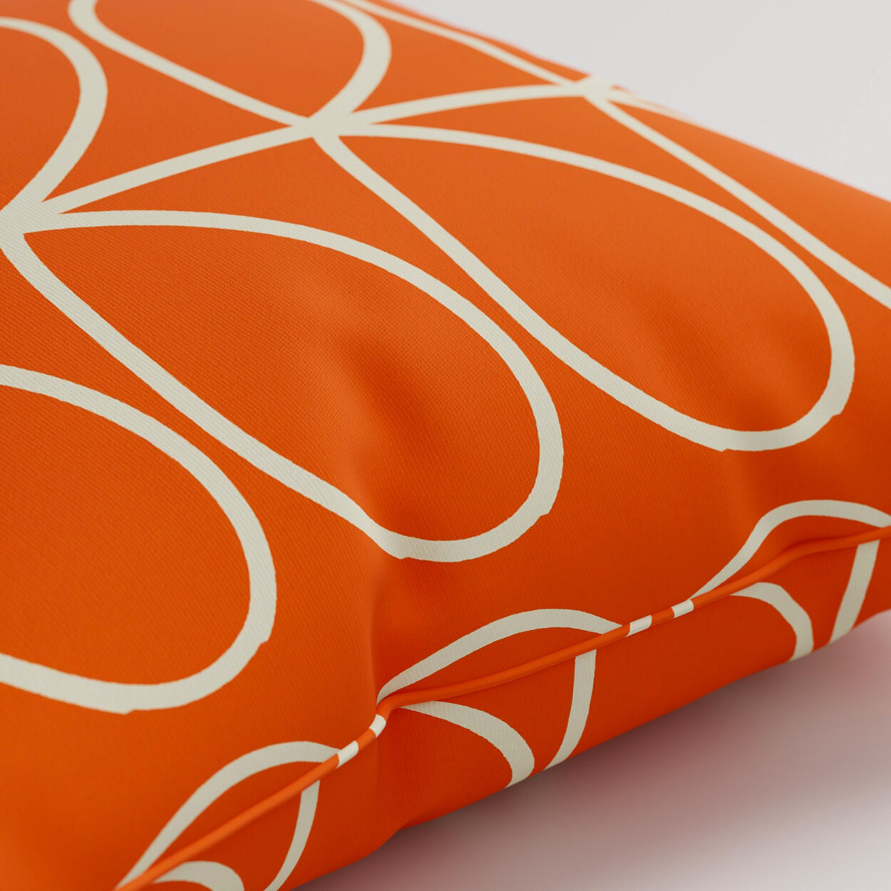 Orla Kiely Jumbo Linear Stem Persimmon Cushion - Image 2