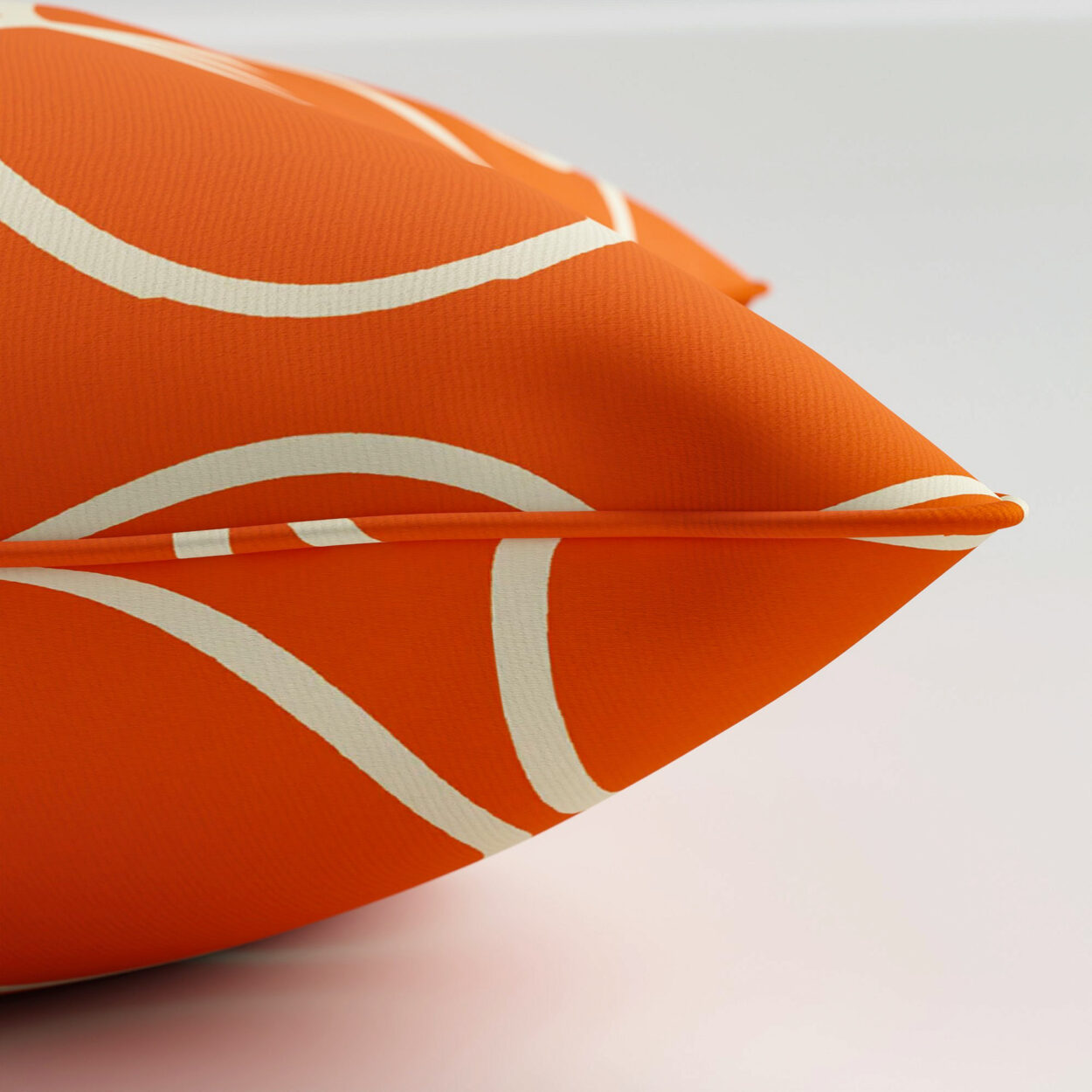 Orla Kiely Jumbo Linear Stem Persimmon Cushion - Image 3