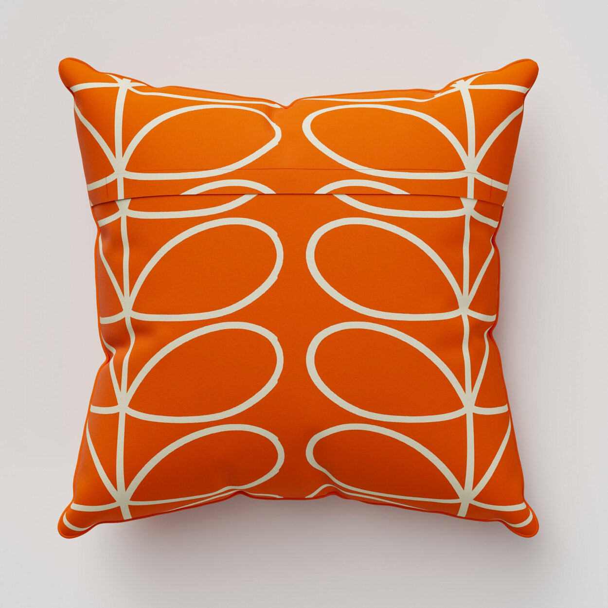 Orla Kiely Jumbo Linear Stem Persimmon Cushion - Image 4