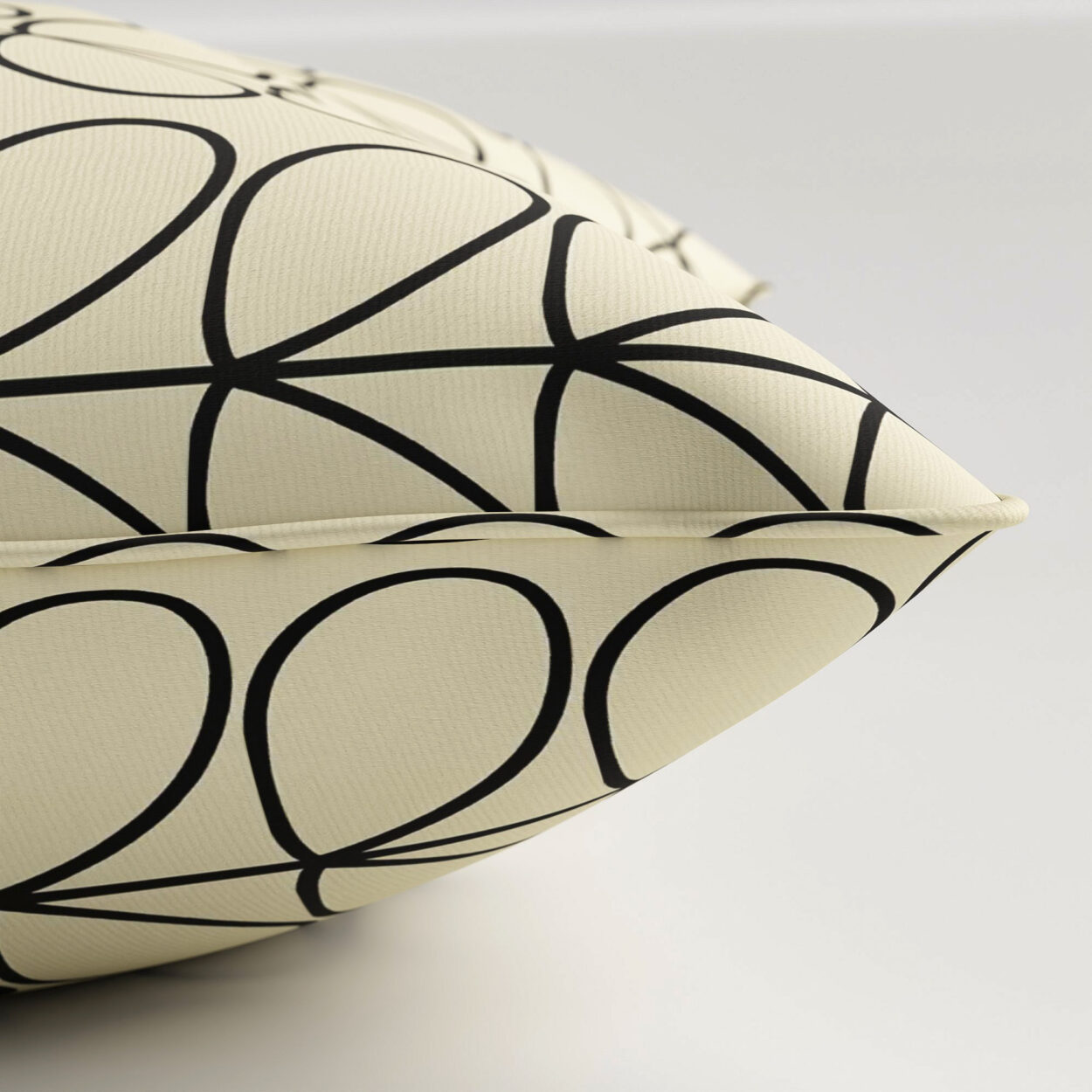 Orla Kiely Linear Stem Black Cushion - Image 3