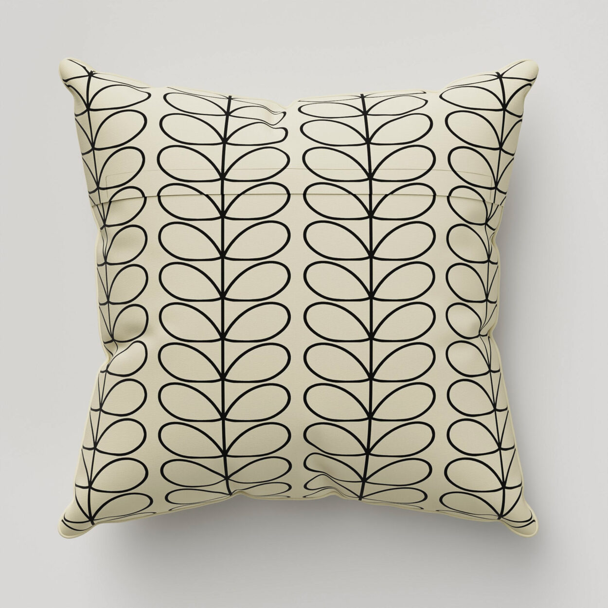 Orla Kiely Linear Stem Black Cushion - Image 4
