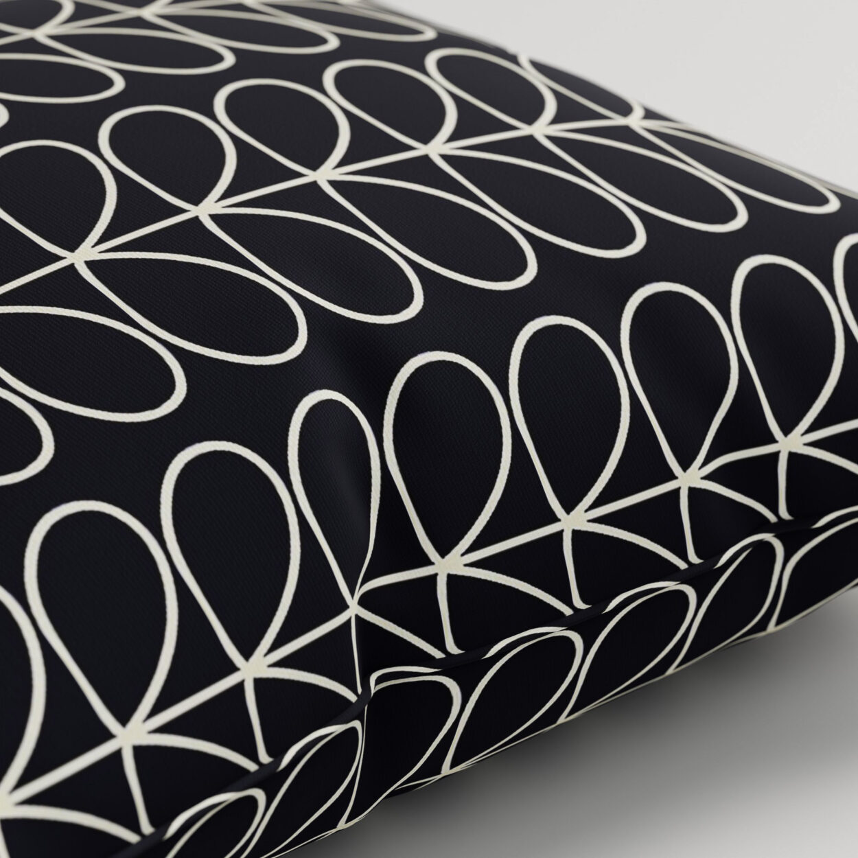 Orla Kiely Linear Stem Navy Whale Cushion - Image 2