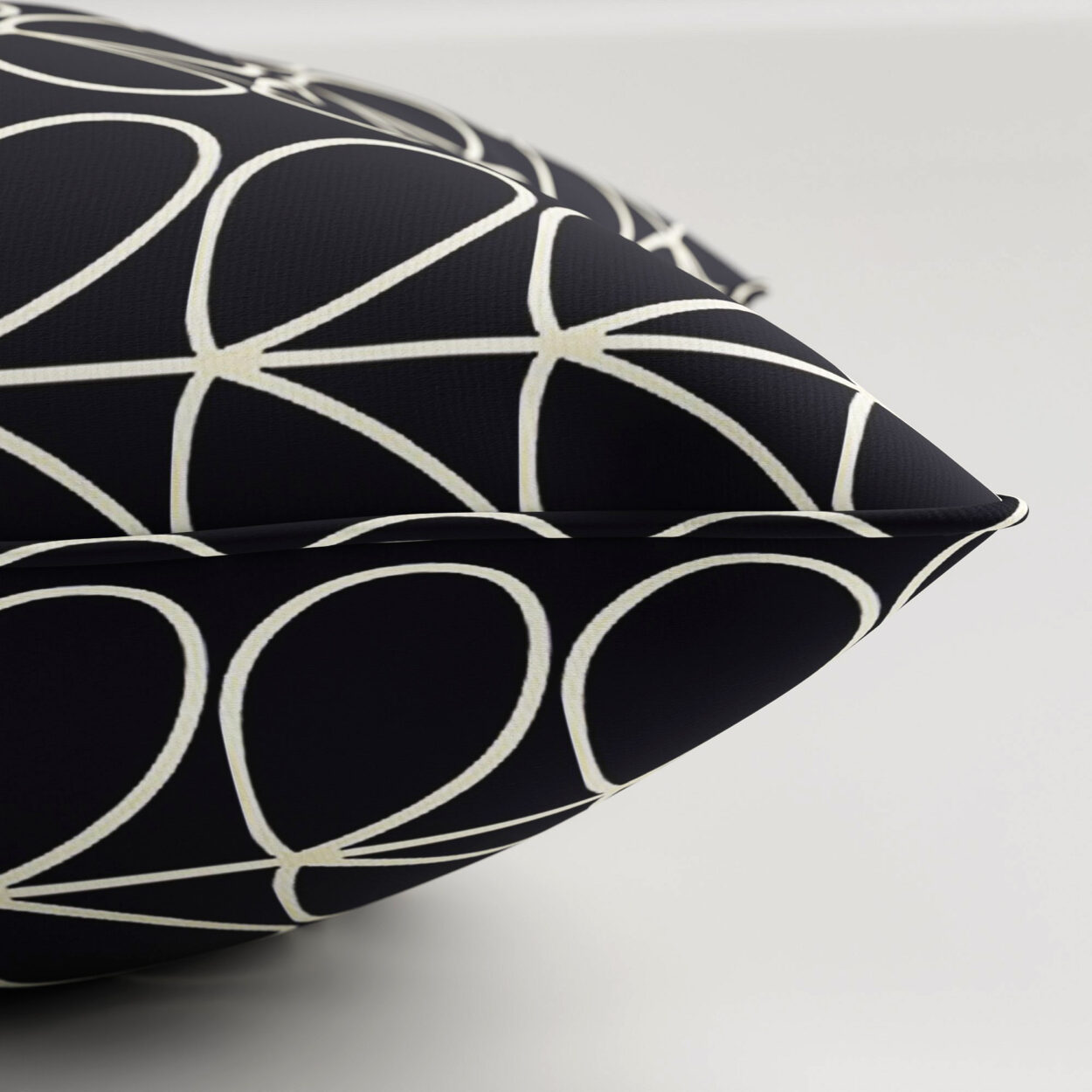 Orla Kiely Linear Stem Navy Whale Cushion - Image 3