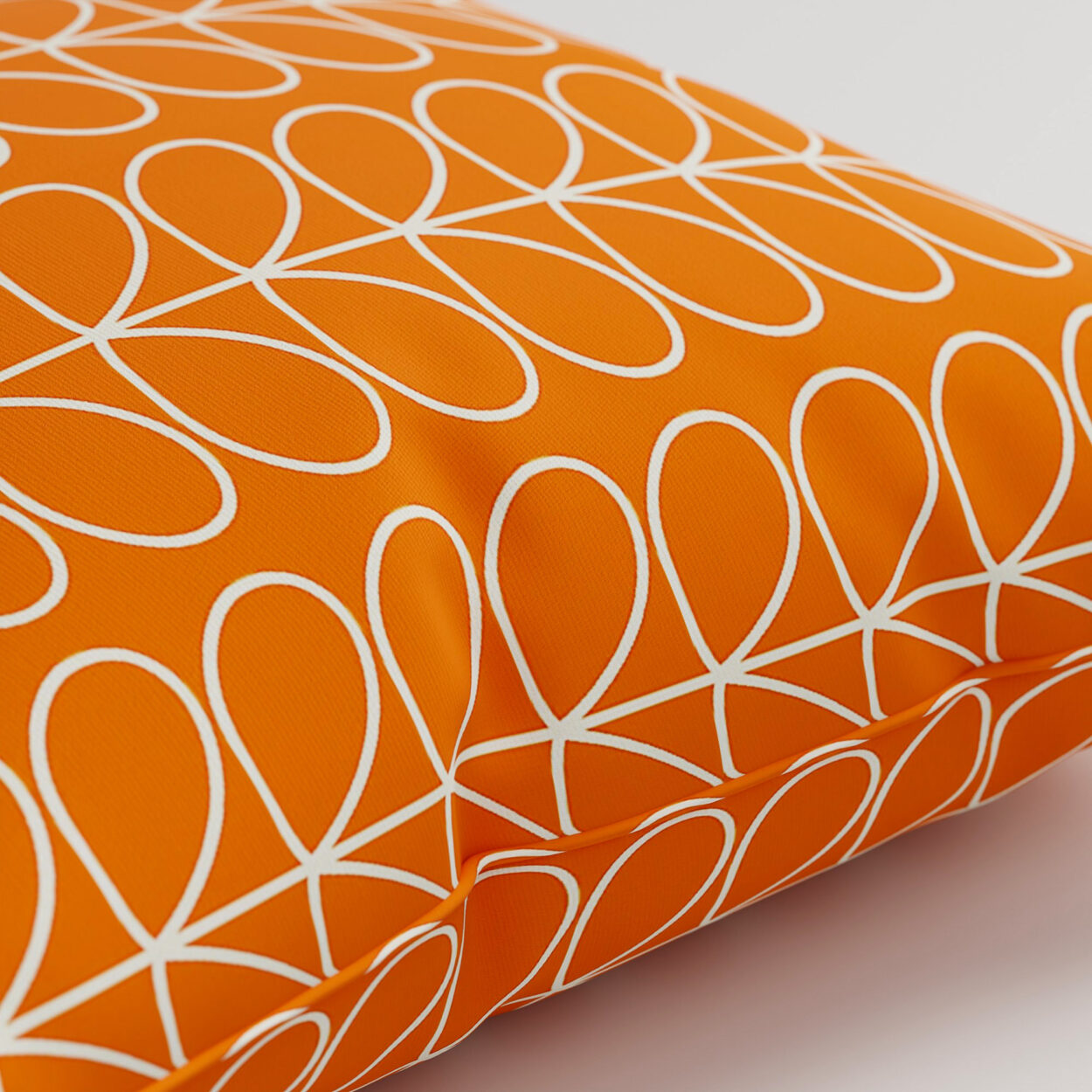 Orla Kiely Linear Stem Persimmon Cushion - Image 2